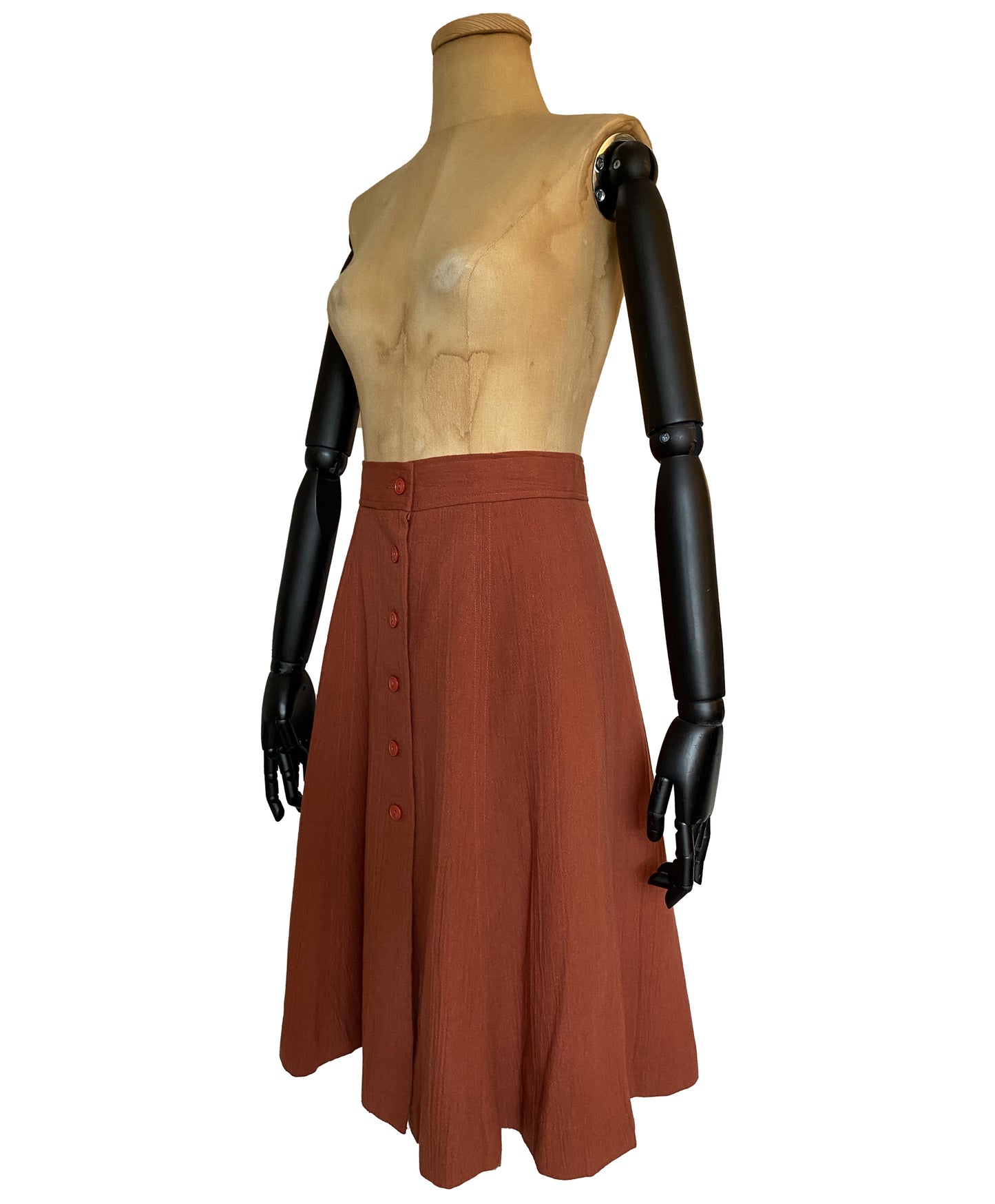 1960s Brick Red Skirt (S)