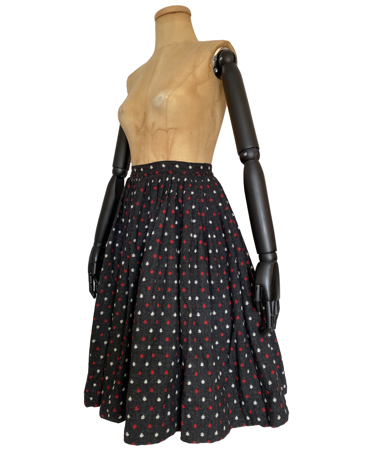 1950s Wool Circle Skirt (XS)