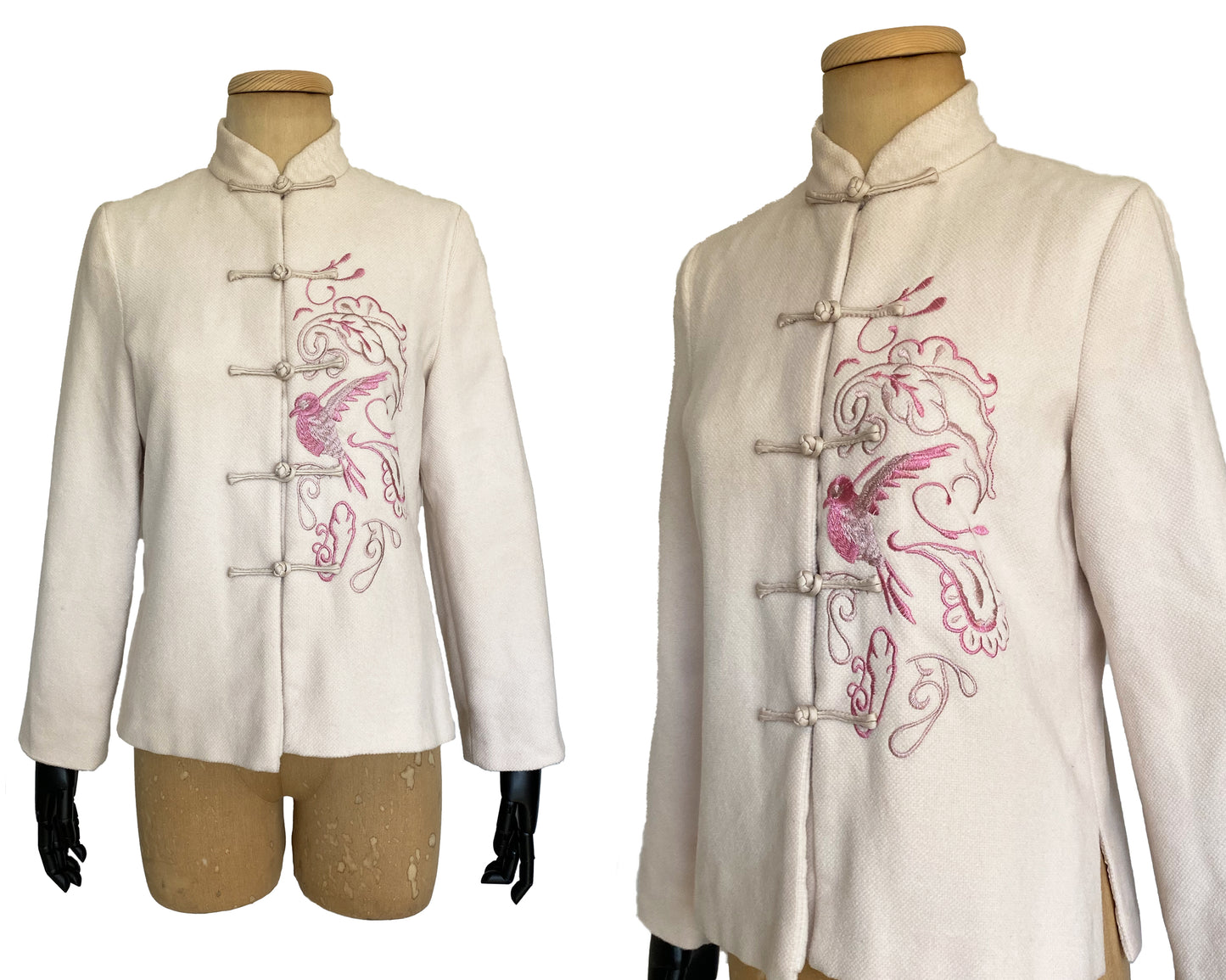 1990s Cheongsam Style Embroidered Blazer (S)