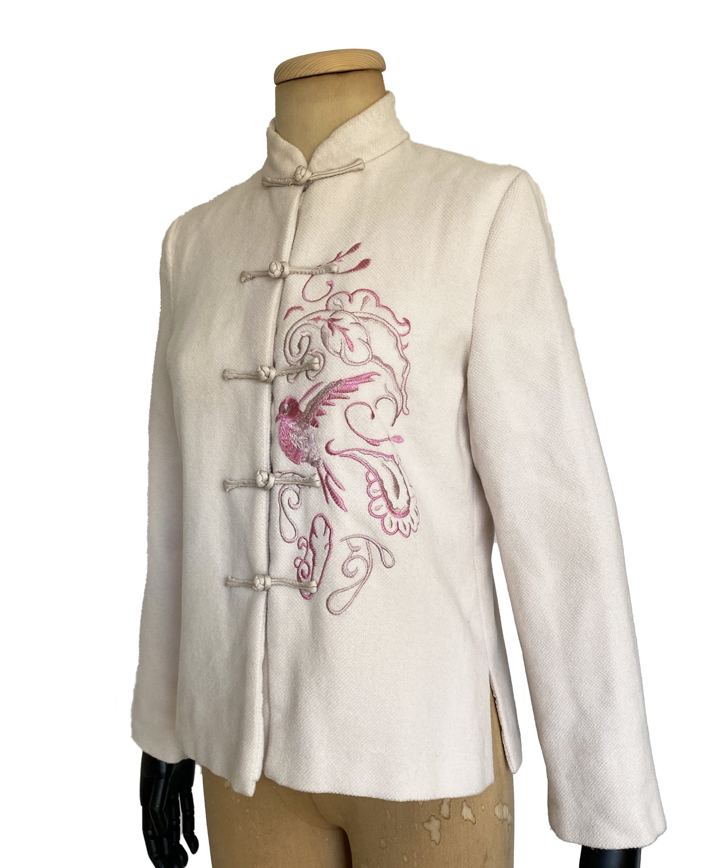 1990s Cheongsam Style Embroidered Blazer (S)