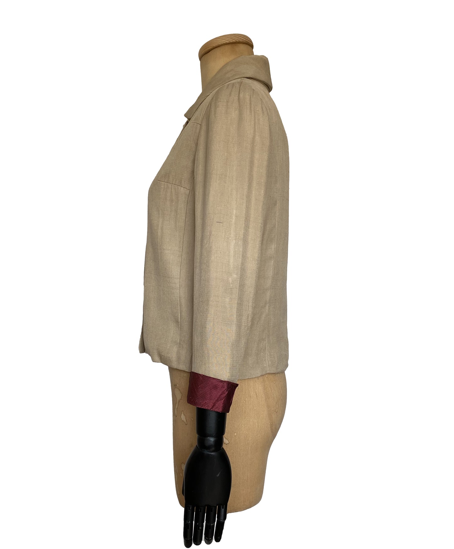 1960s Double Breasted Square Neckline Blazer (S)