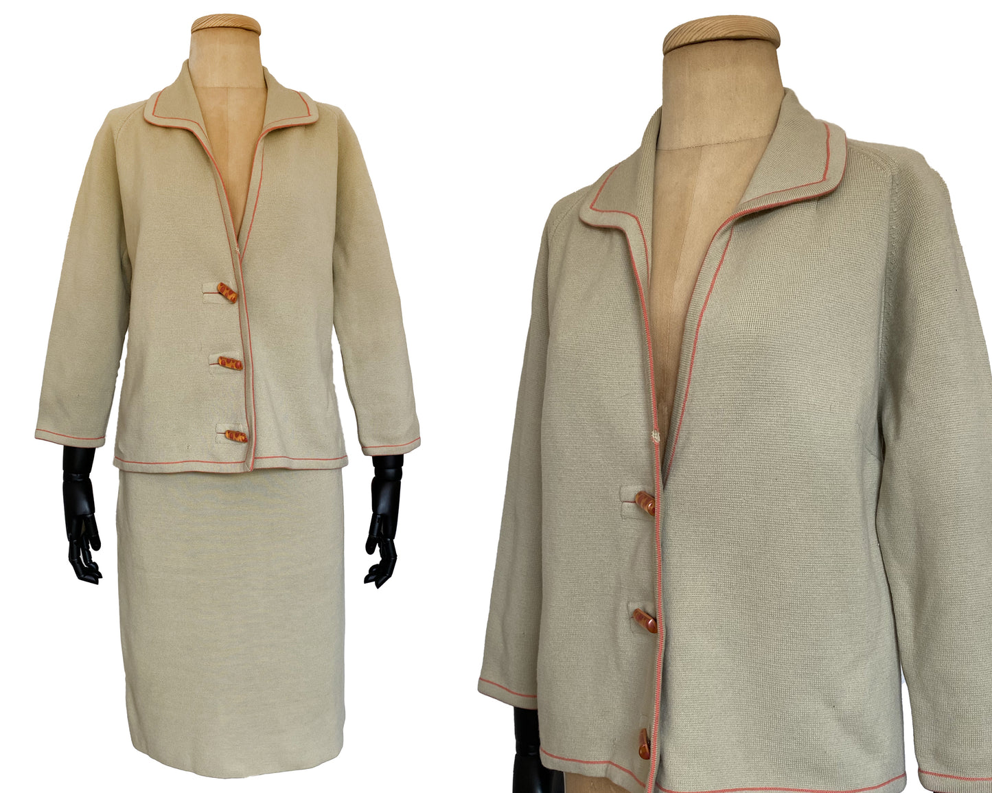 1960s Two Piece Skirt Set (M)
