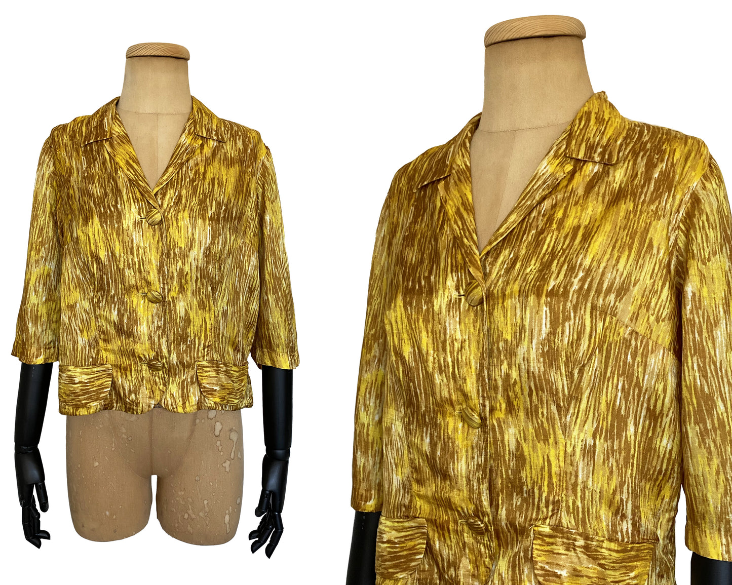 1950s Short Sleeve Blouse (M)