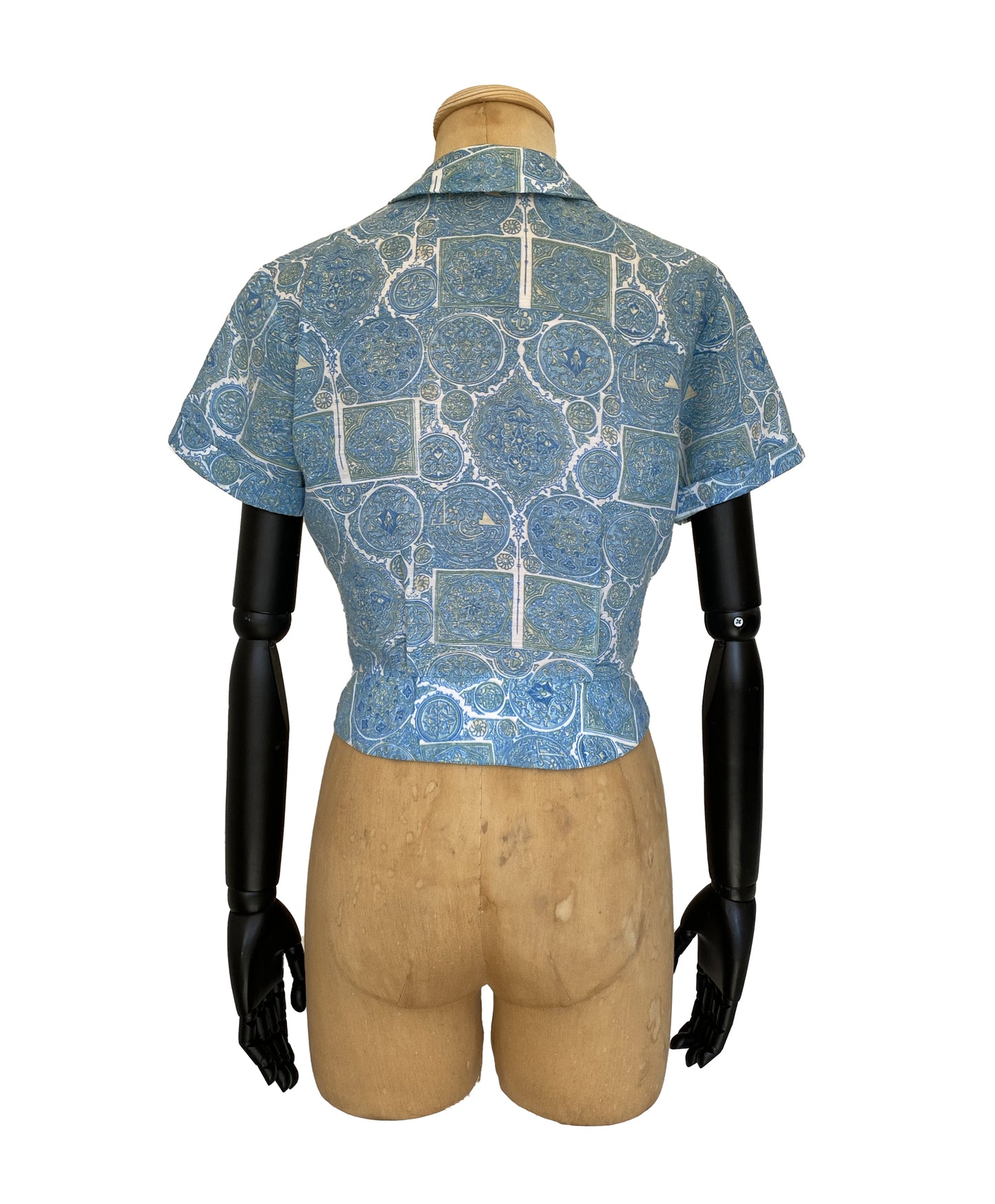 1950s Short Sleeve Blouse (M)