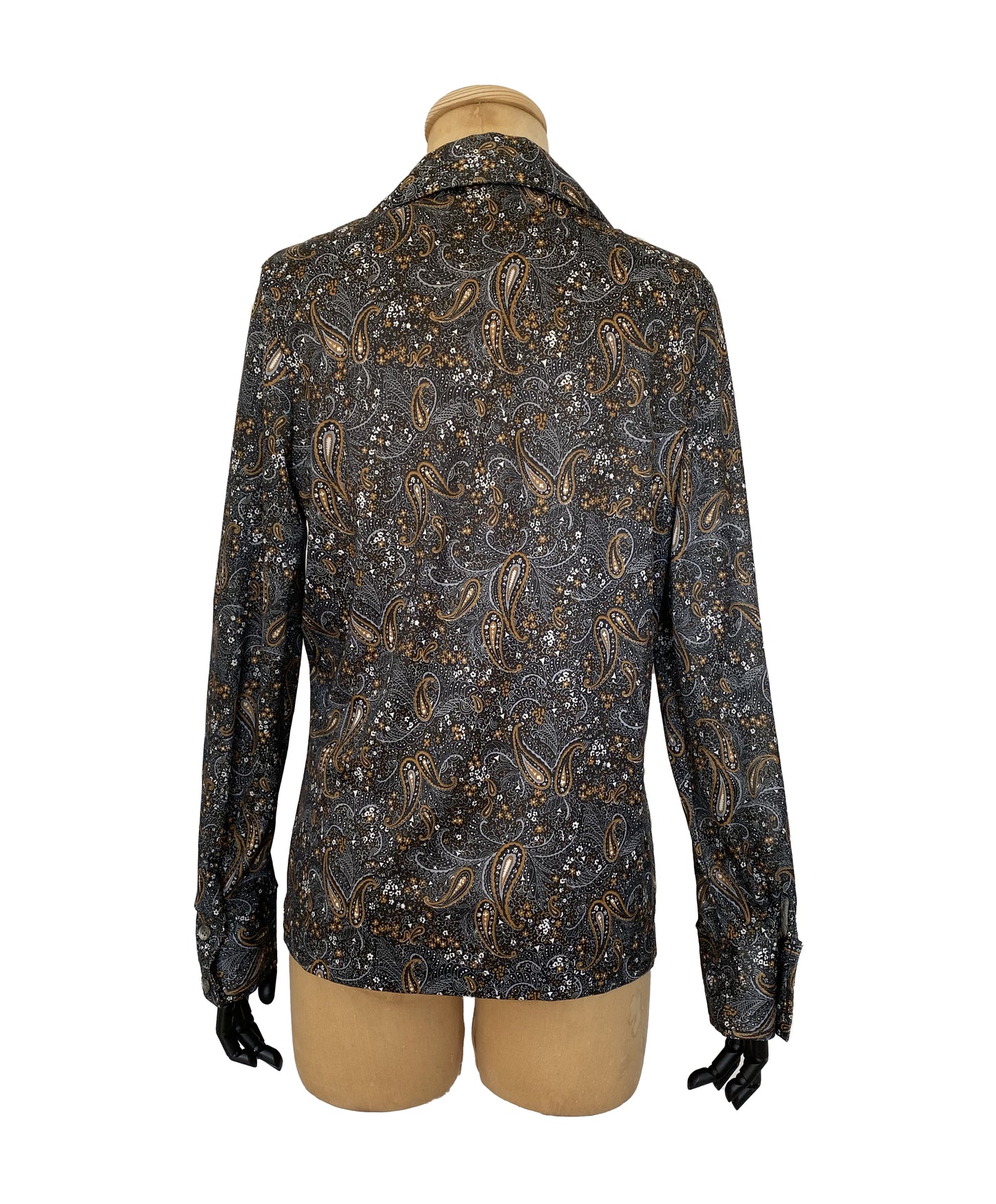 1970s Paisley Long Sleeve Shirt (L)