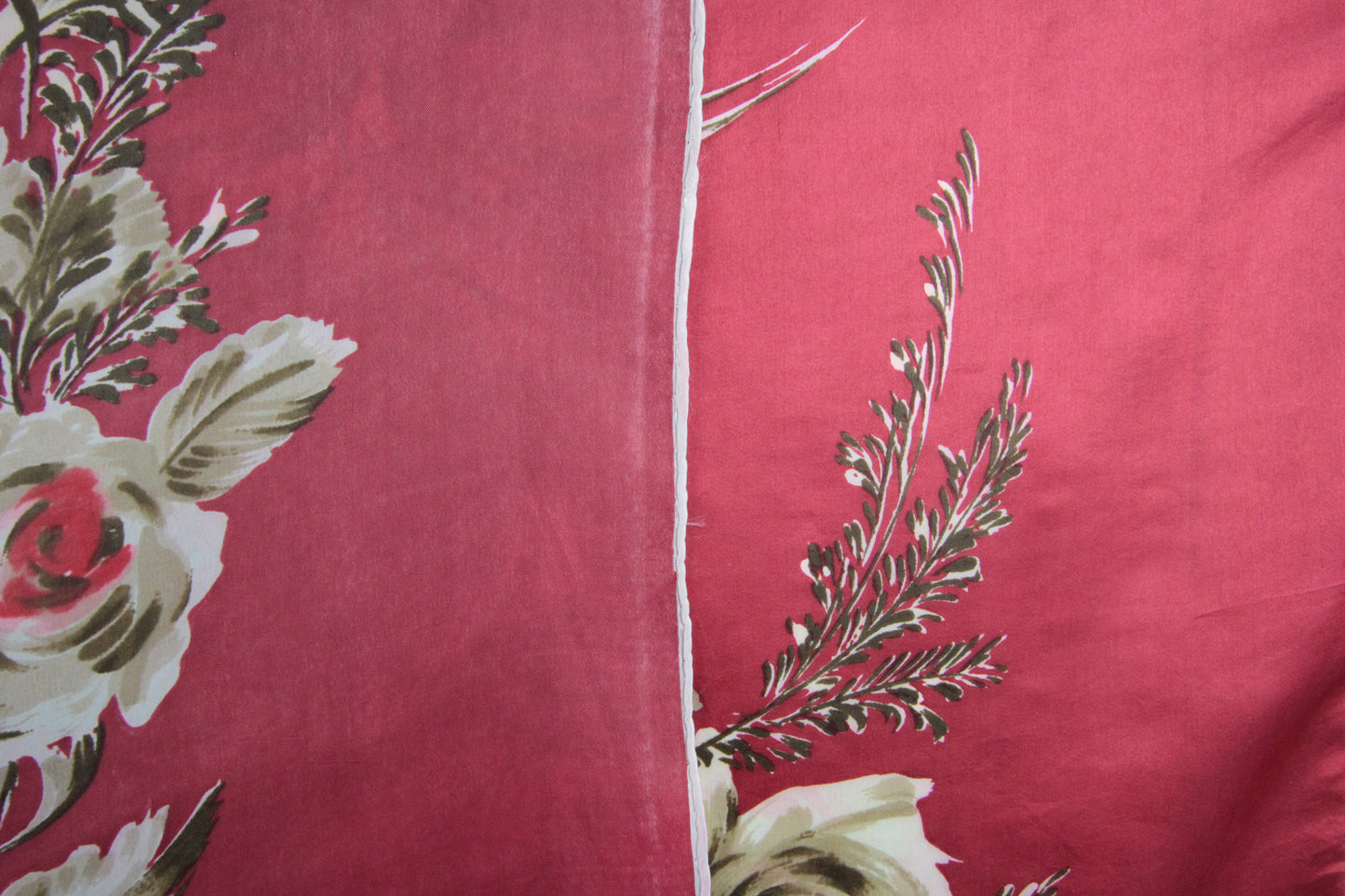 1980s Floral Large Square Scarf