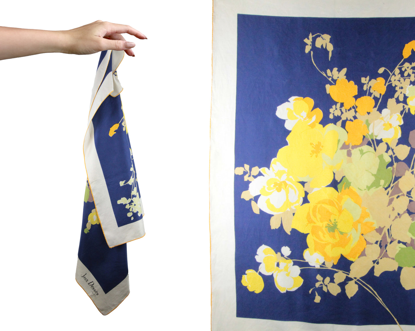 1950s Silk Scarf by Jean Dessès Paris