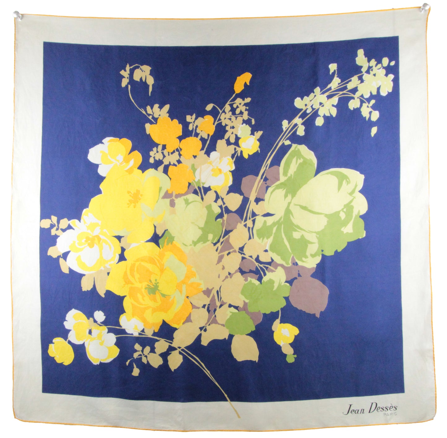 1950s Silk Scarf by Jean Dessès Paris