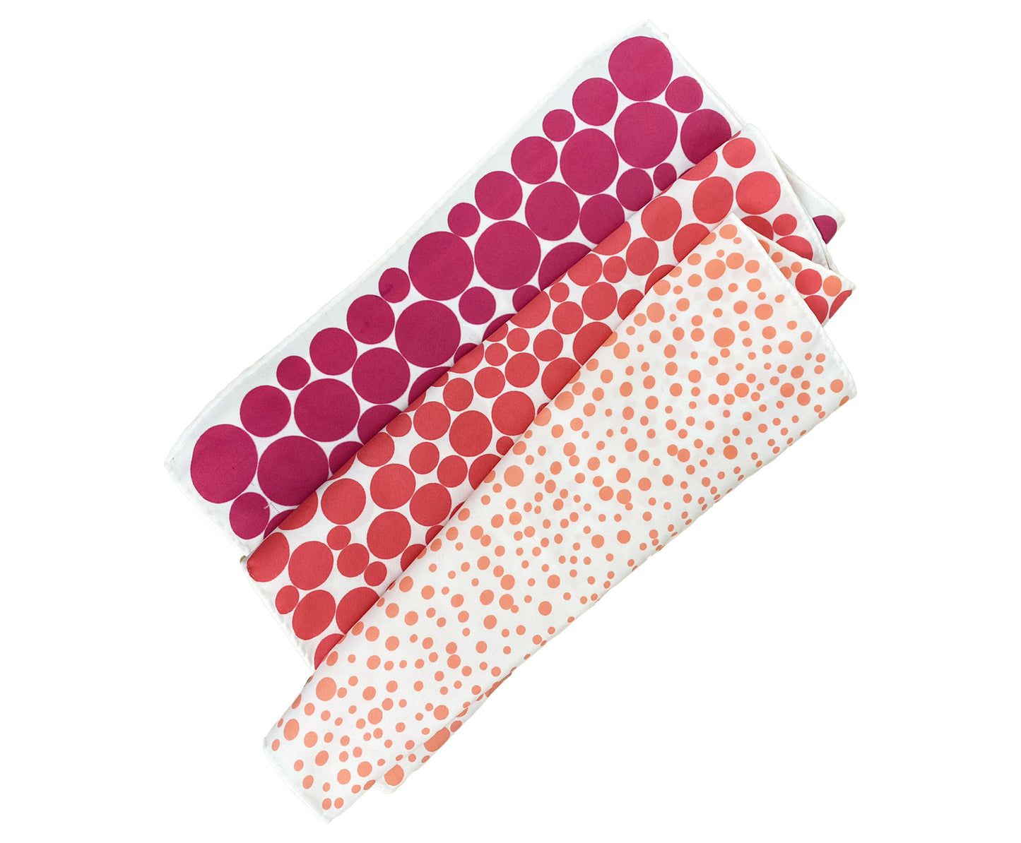 1960s Pink Polka Dots Scarf