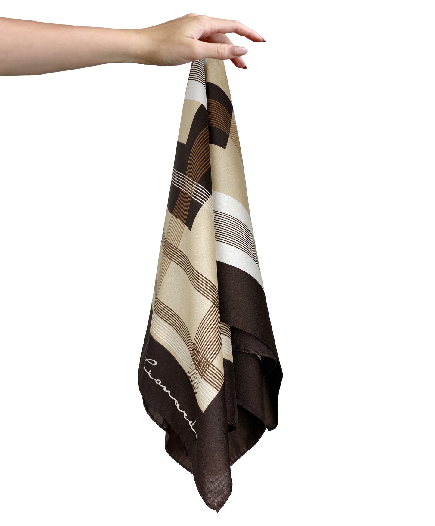 1970s Geo Striped Large Scarf by Leonardi