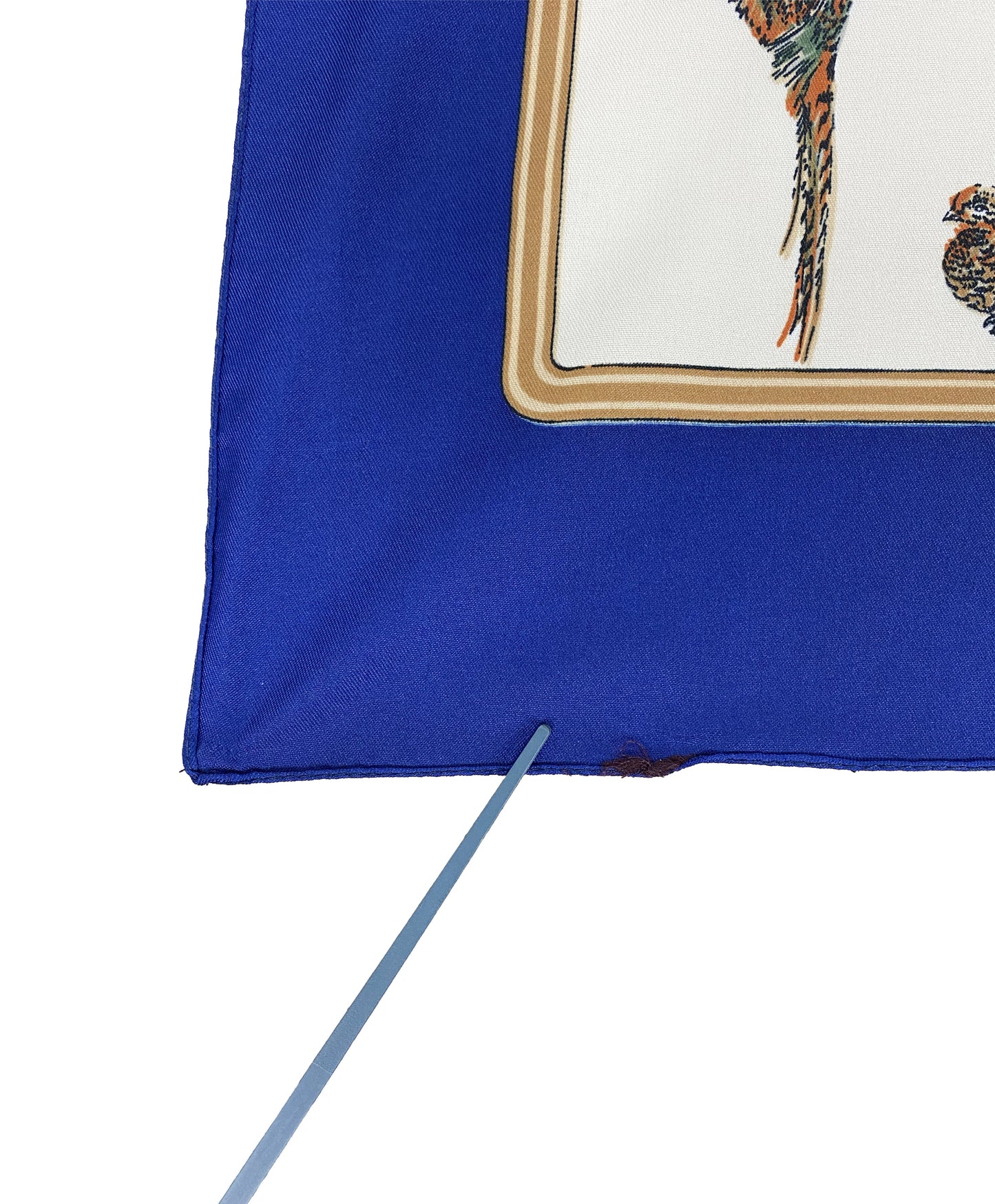 1960s Pheasant Navy Scarf