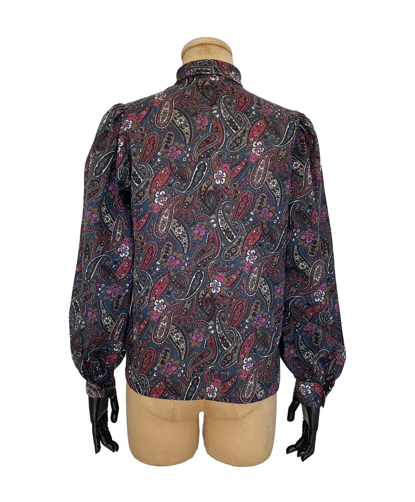 1980s Puffy Long Sleeve Blouse (M)