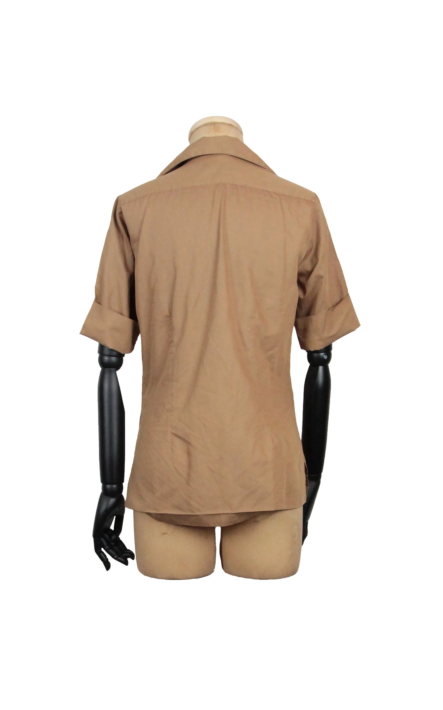 1950s Casual Brown Shirt (M)