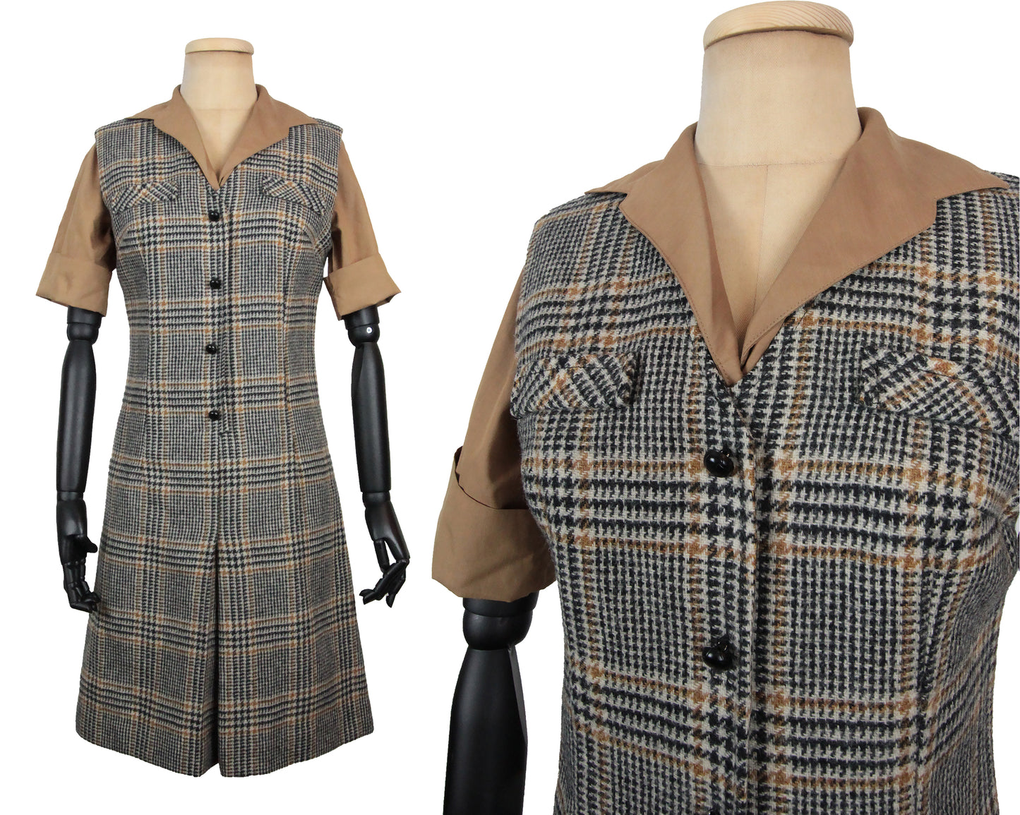 1960s Chess Vibe Dress (M)
