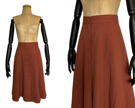 1960s Brick Red Skirt (S)