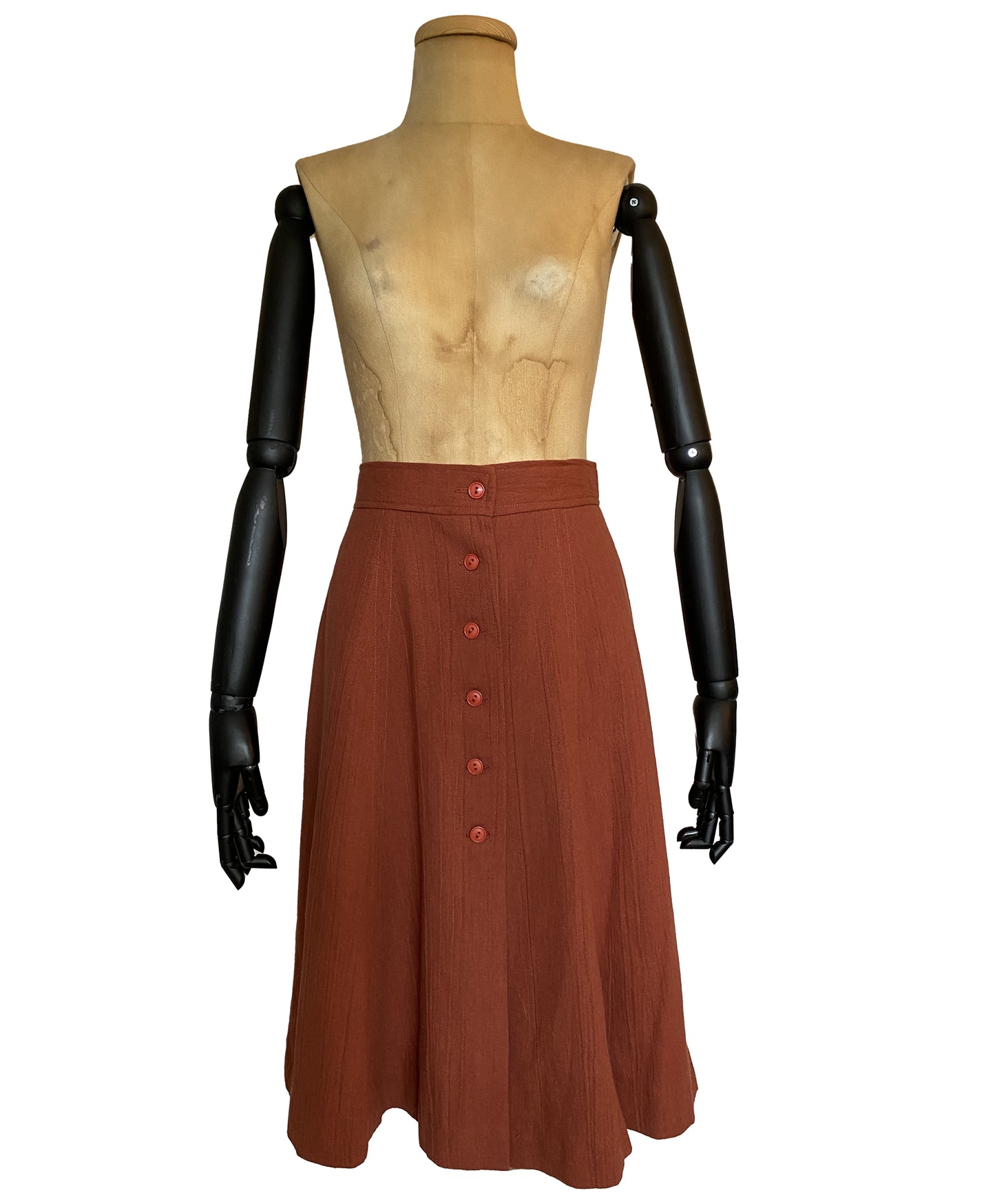1960s Brick Red Skirt (S)
