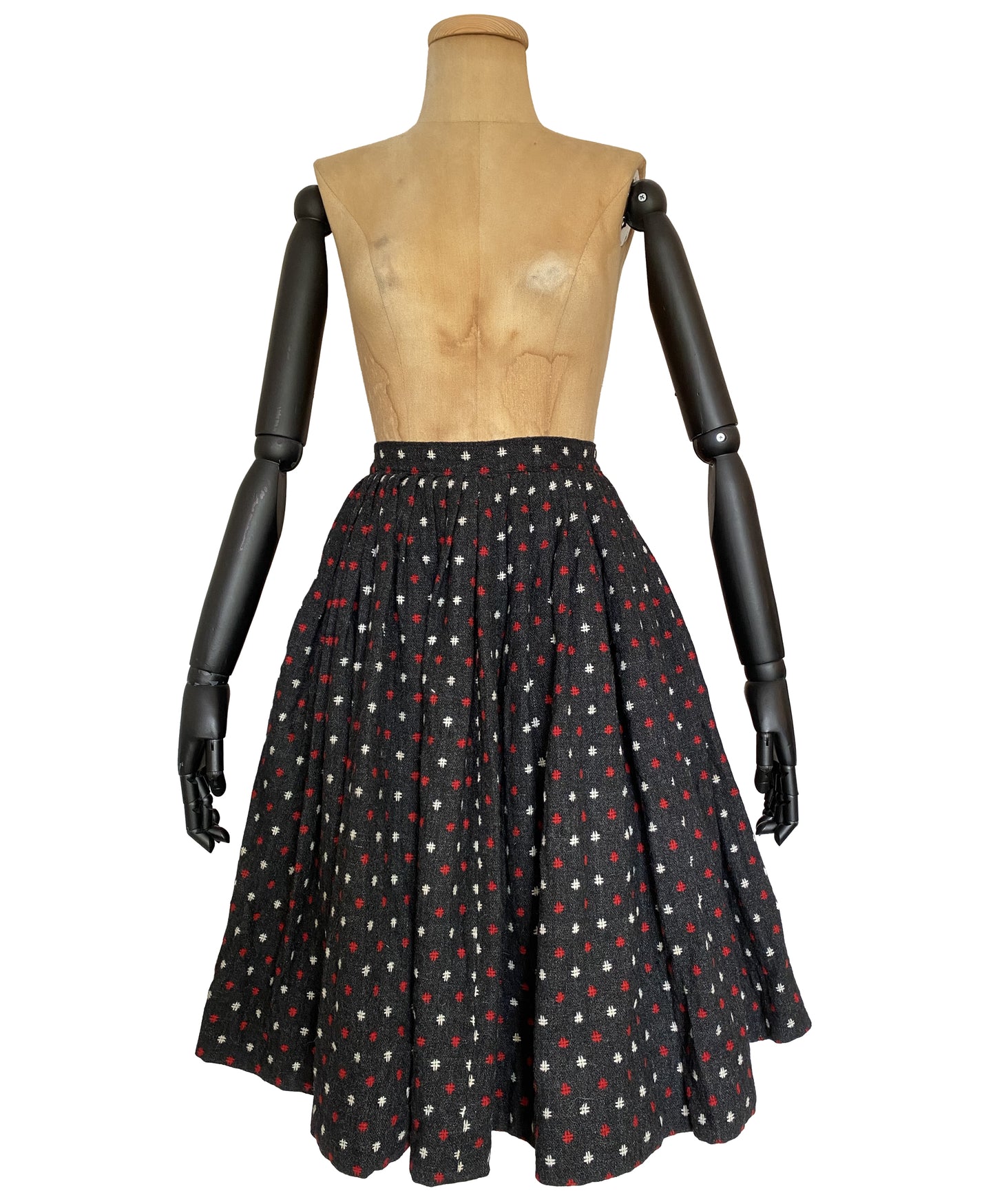 1950s Wool Circle Skirt (XS)