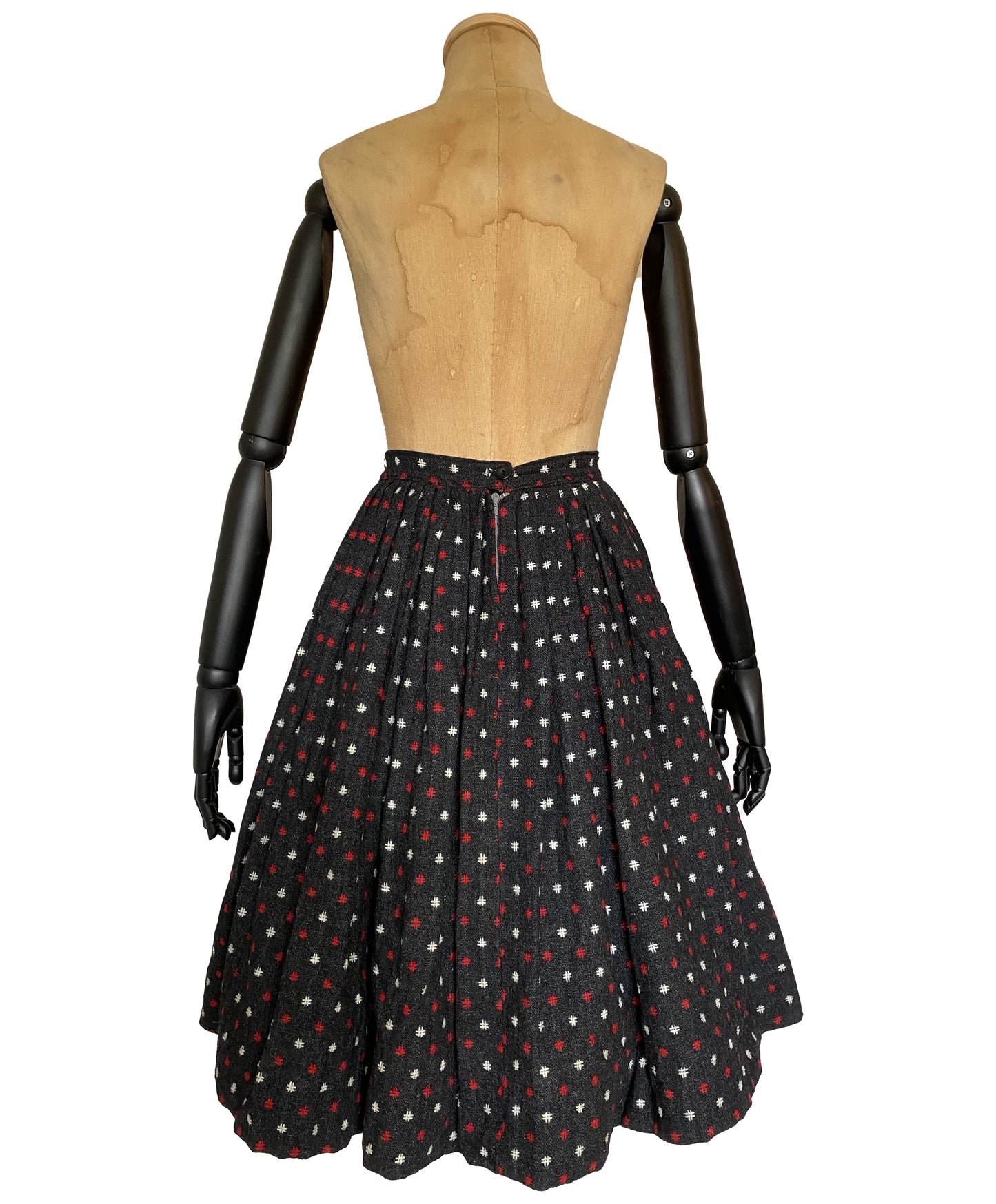 1950s Wool Circle Skirt (XS)