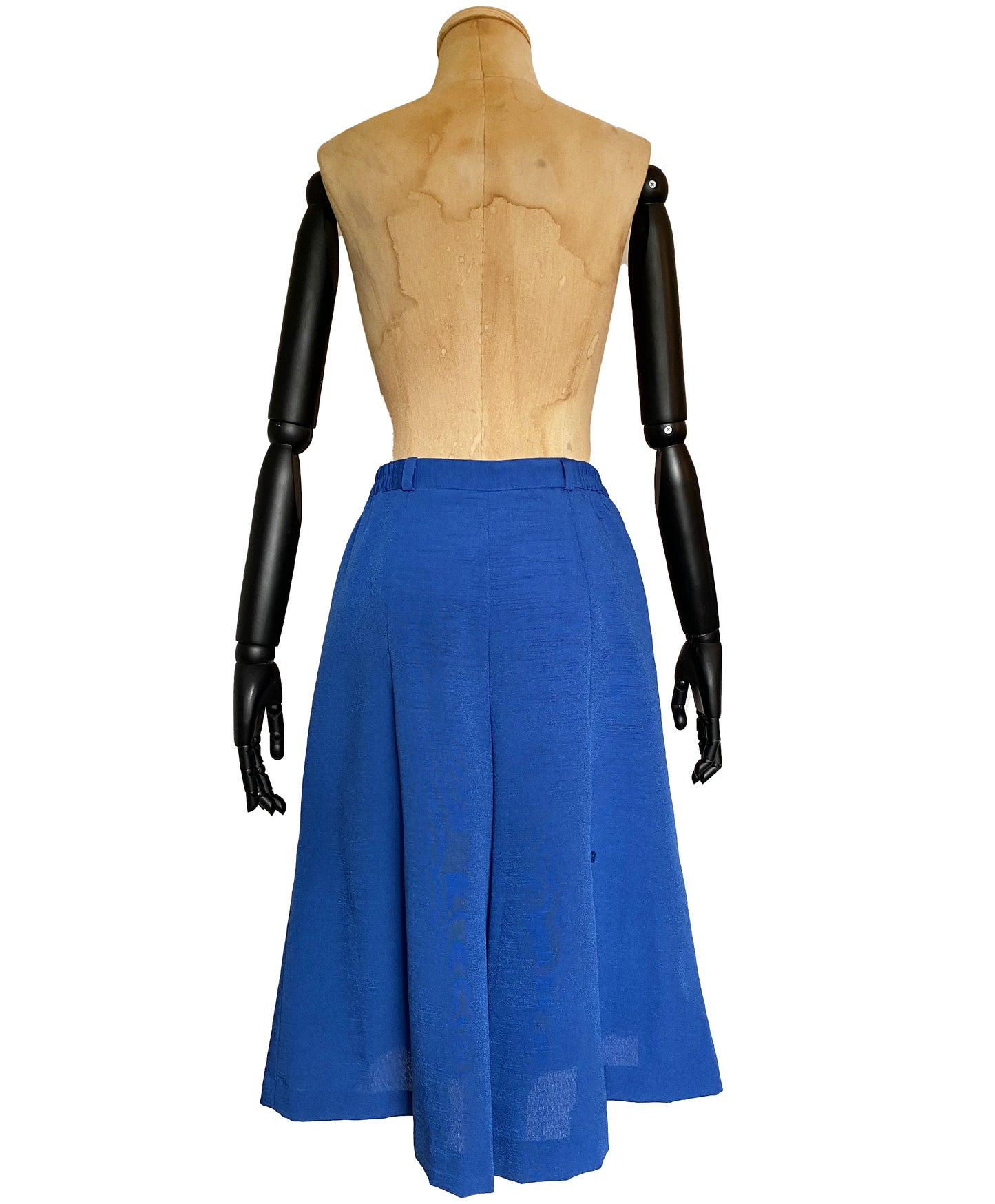 1970s Blue Wide Leg Shorts Culottes (S/M)