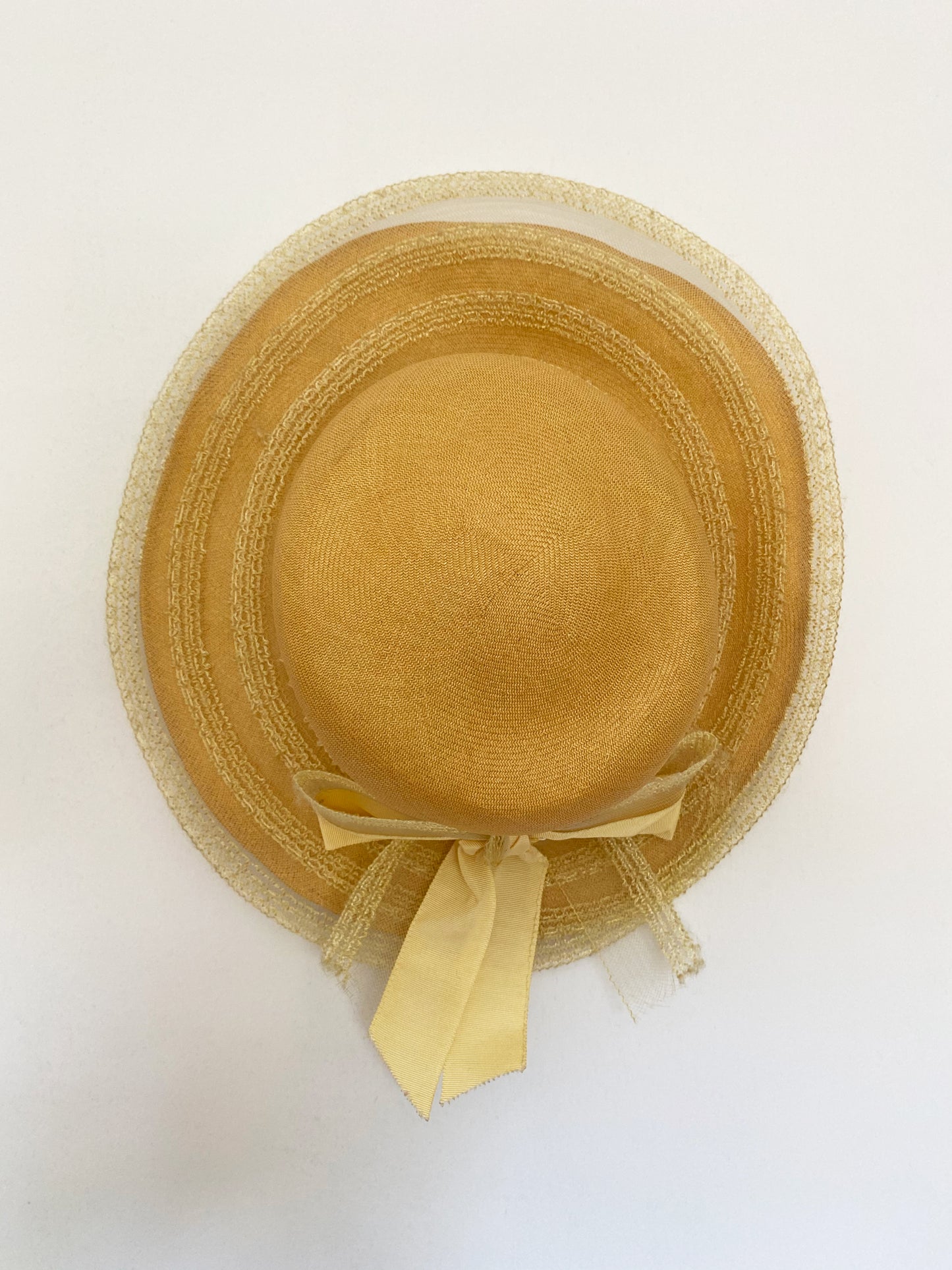 1950s Wide Brim Sun Hat (S-M)