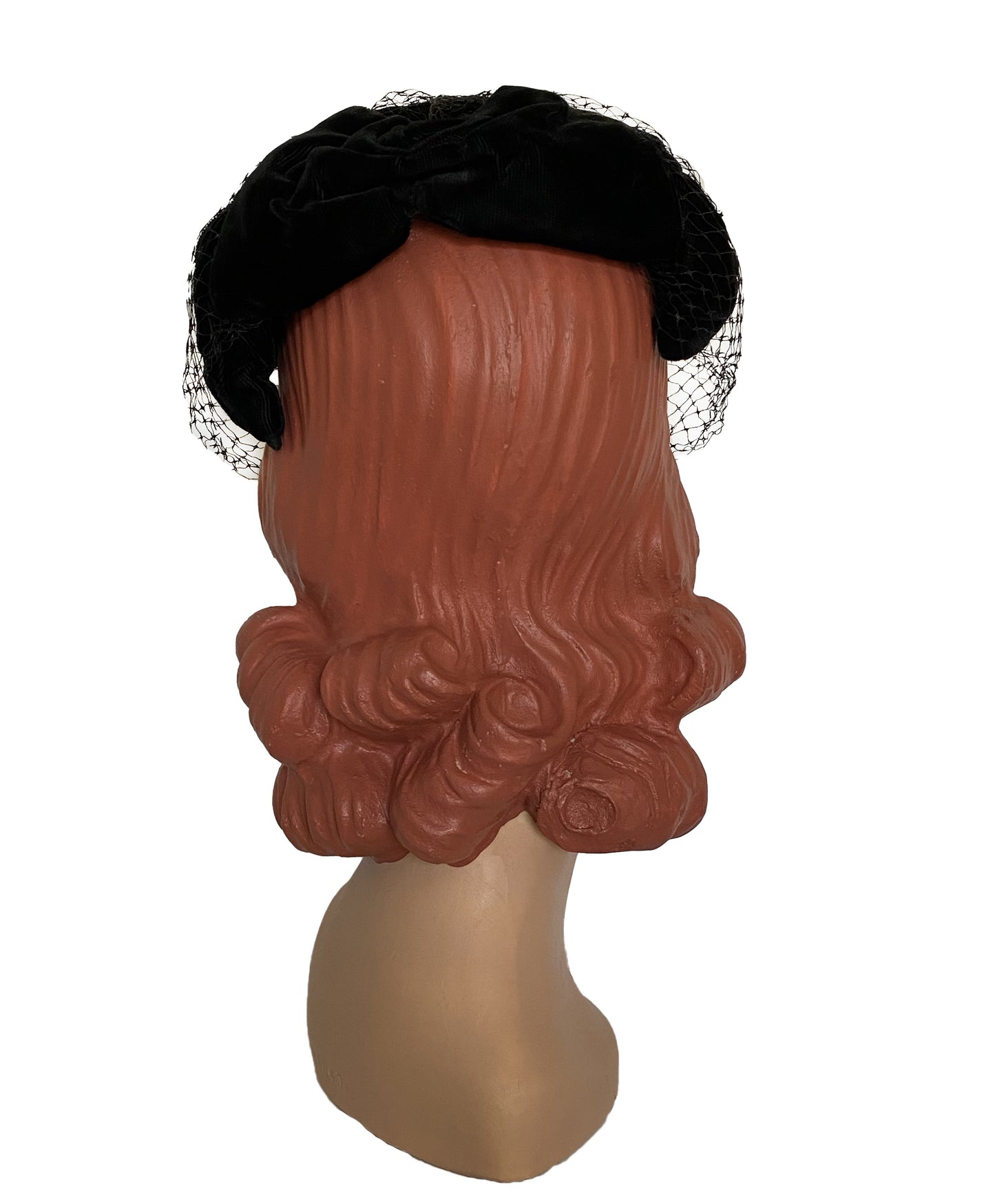 1950s Black Veil Whimsies Hat (S-M)