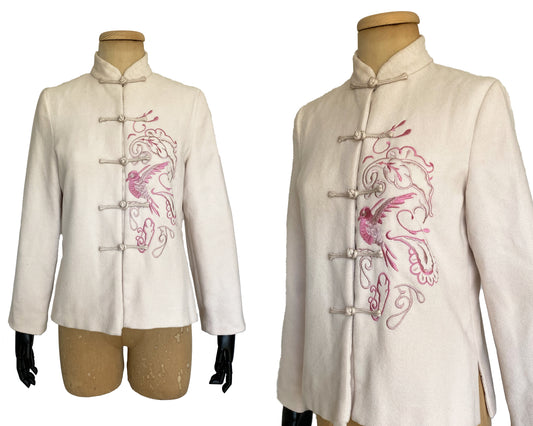 1990s Cheongsam Style Embroidered Blazer (S)