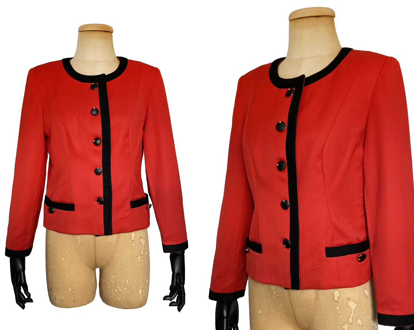 1980s Bold Red Blazer (S)
