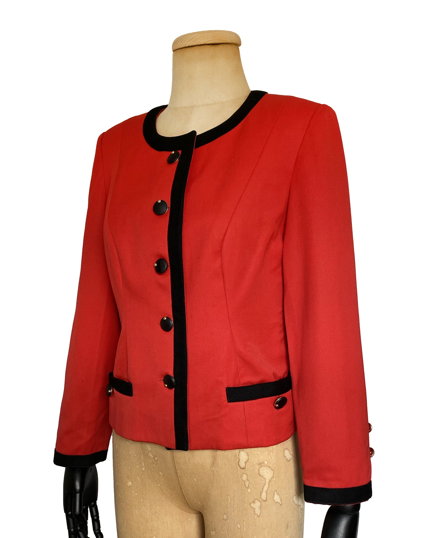 1980s Bold Red Blazer (S)