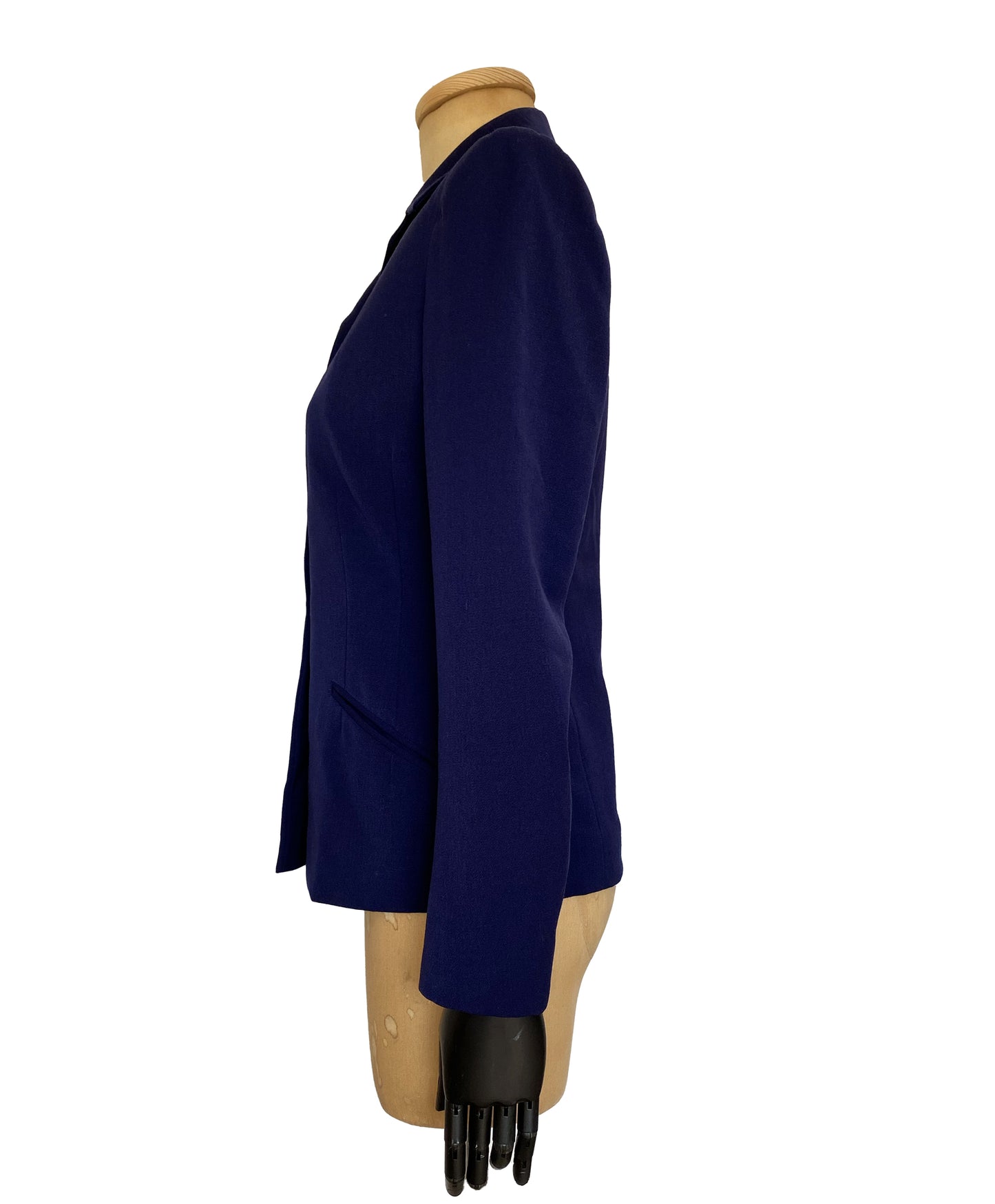 1950s Tailored Navy Button Up Blazer (XS-S)