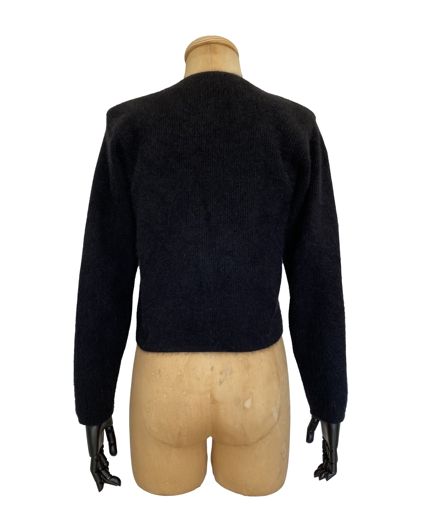 1990s Beaded Angora Cardigan (XS-S)