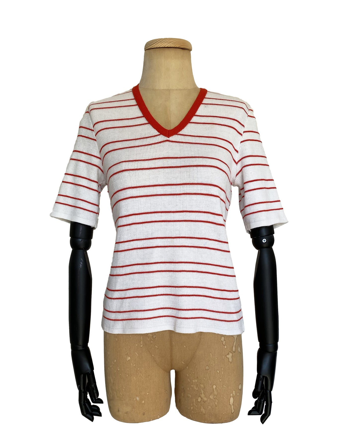 1970s Stripe Knitted Top (XS)