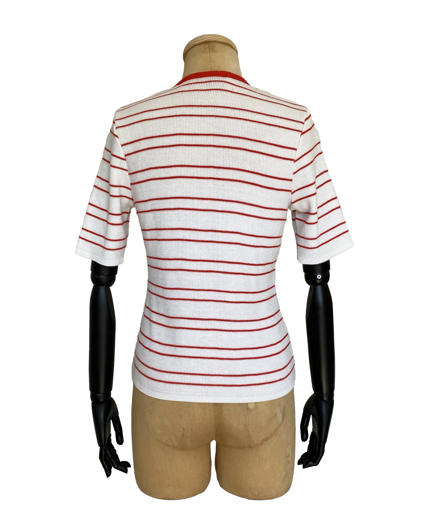 1970s Stripe Knitted Top (XS)