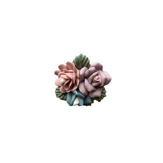 1960s Mid-Century Rose Brooch Pin