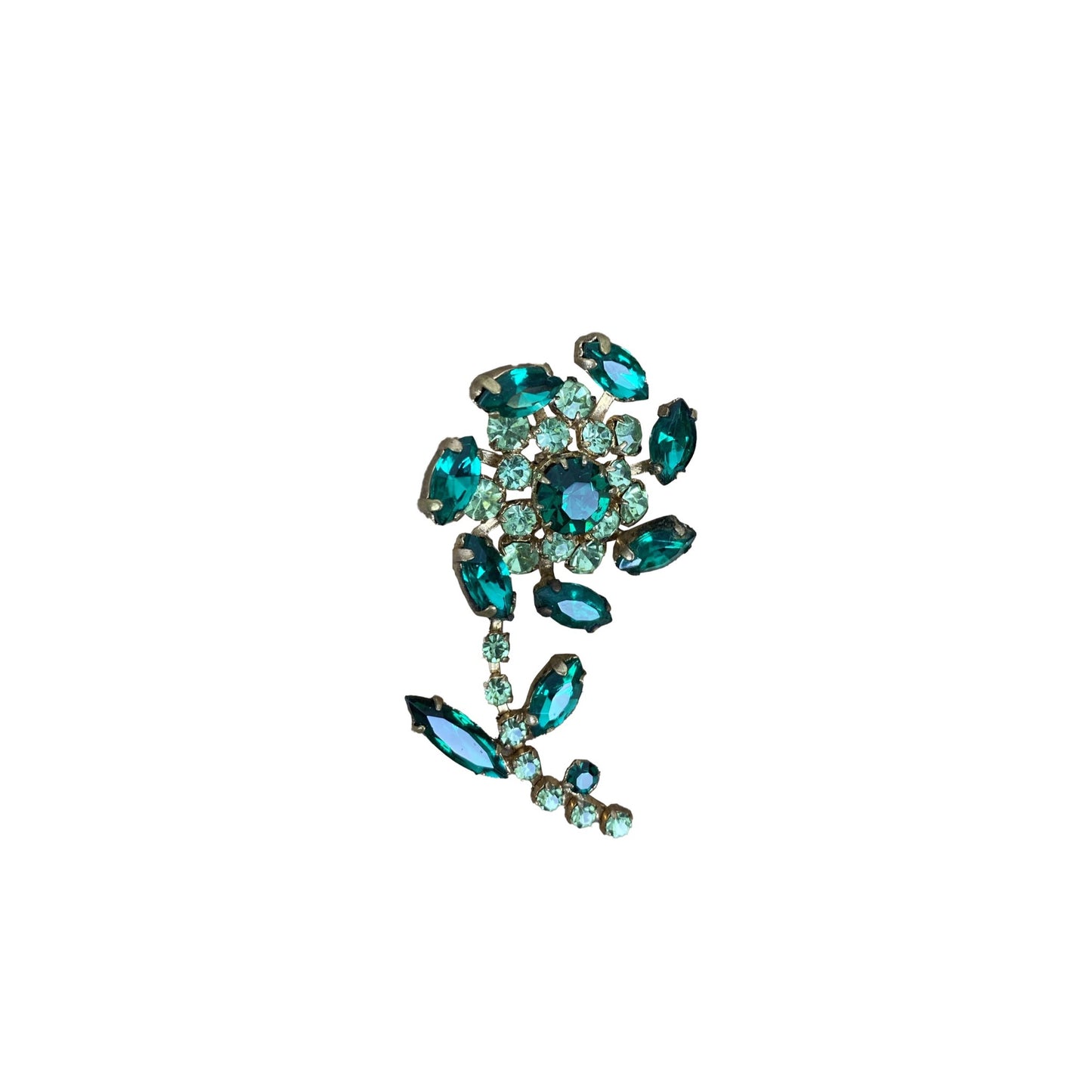 1960s Mid Century Flower Statement Brooch