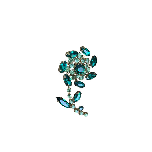 1960s Mid Century Flower Statement Brooch