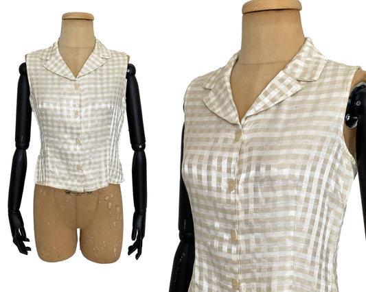 1990s Sleeveless Shirt (S)