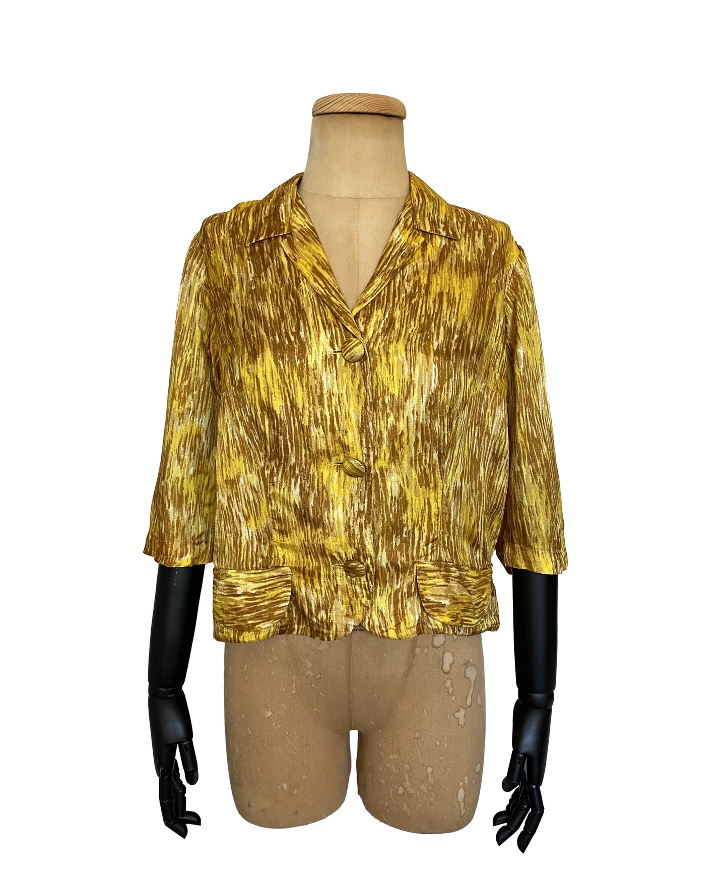 1950s Short Sleeve Blouse (M)