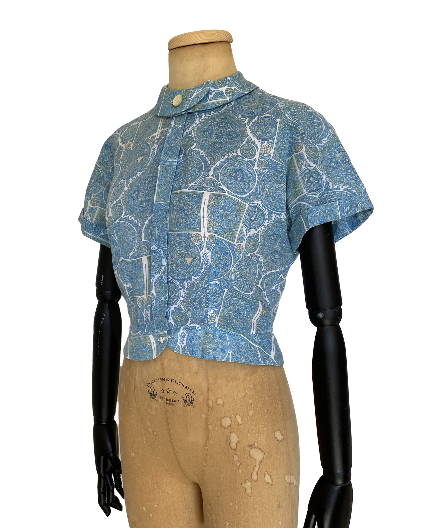 1950s Short Sleeve Blouse (M)