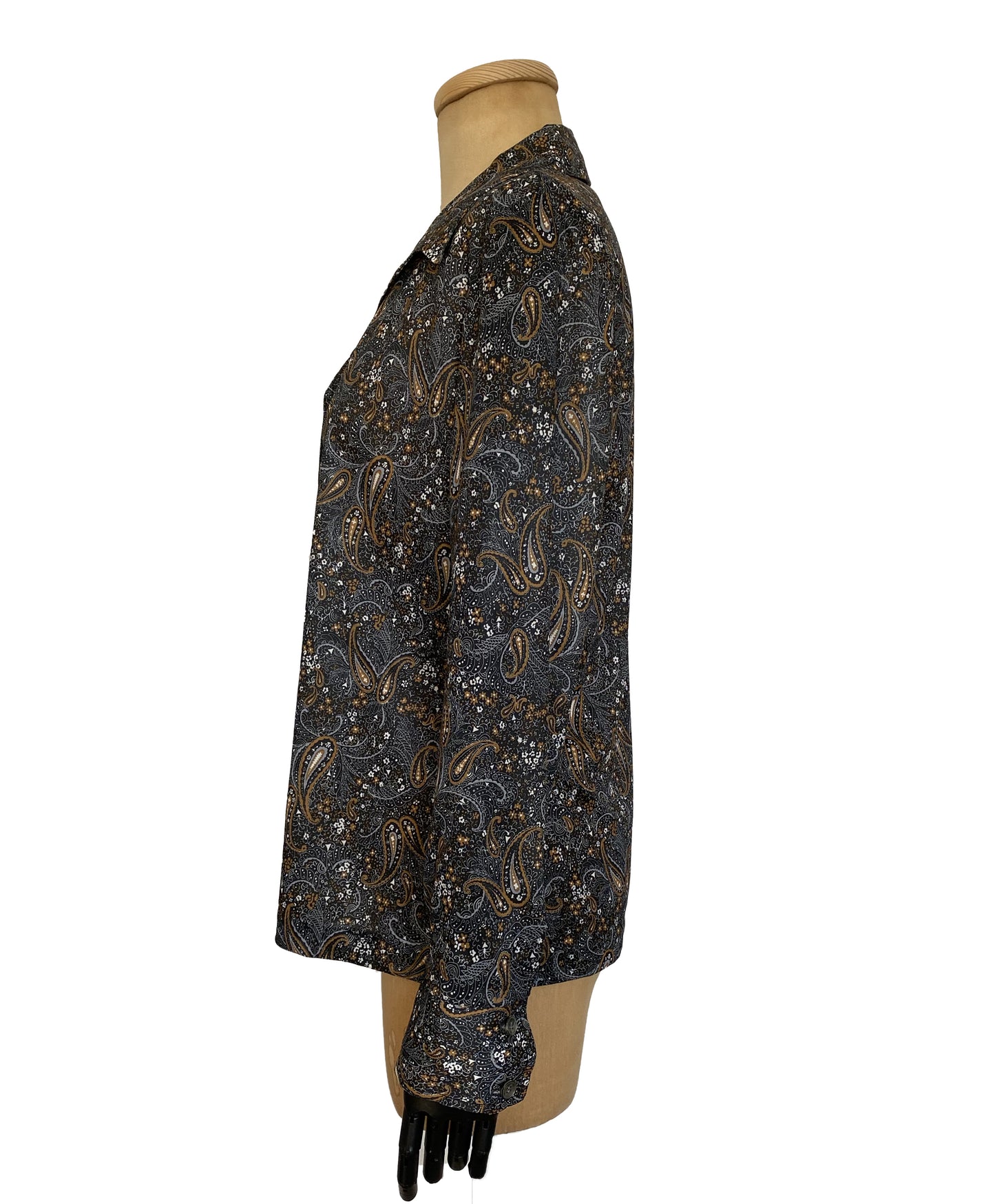 1970s Paisley Long Sleeve Shirt (L)
