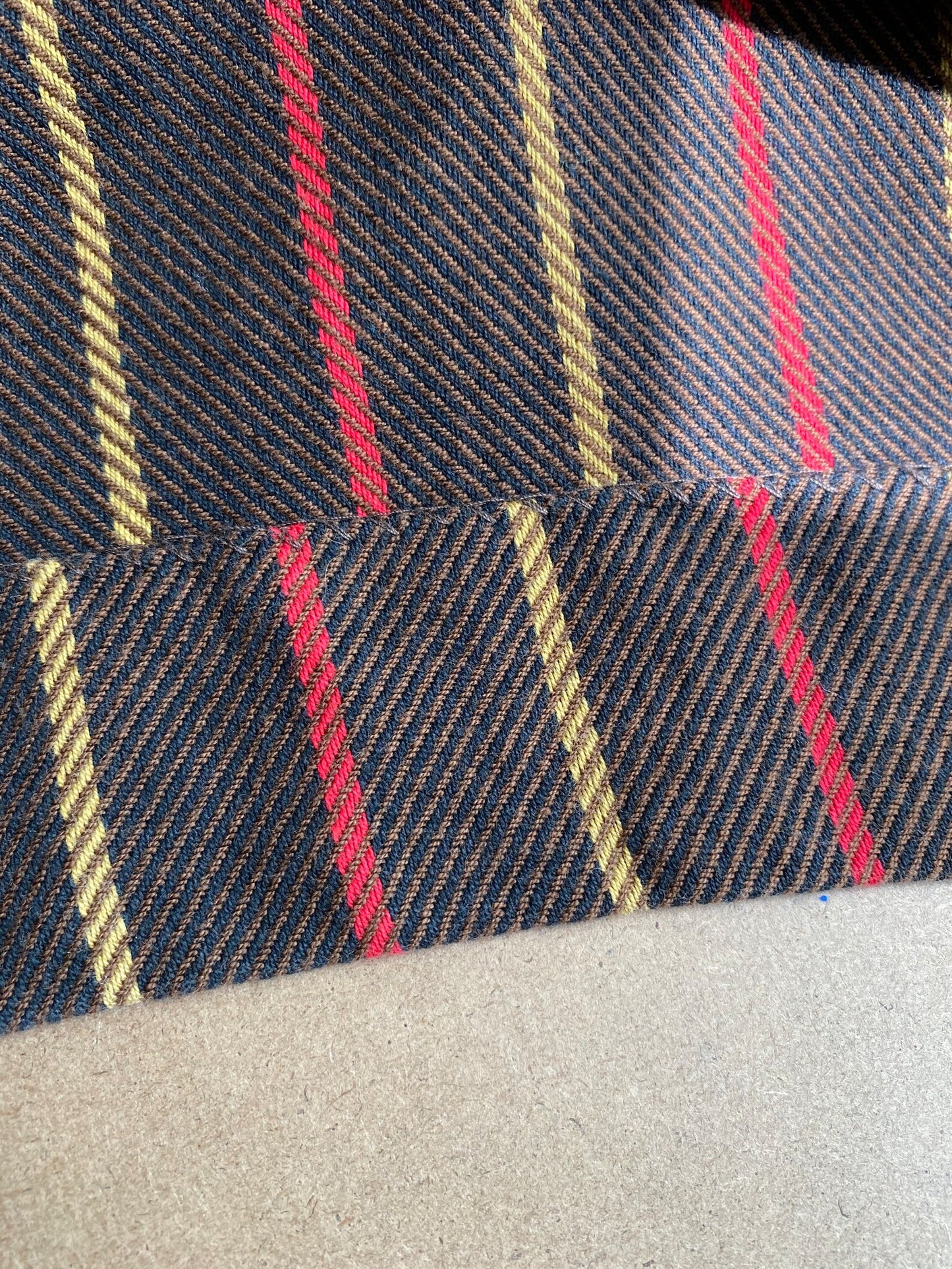 1960s Brown Stripe Dress (L)