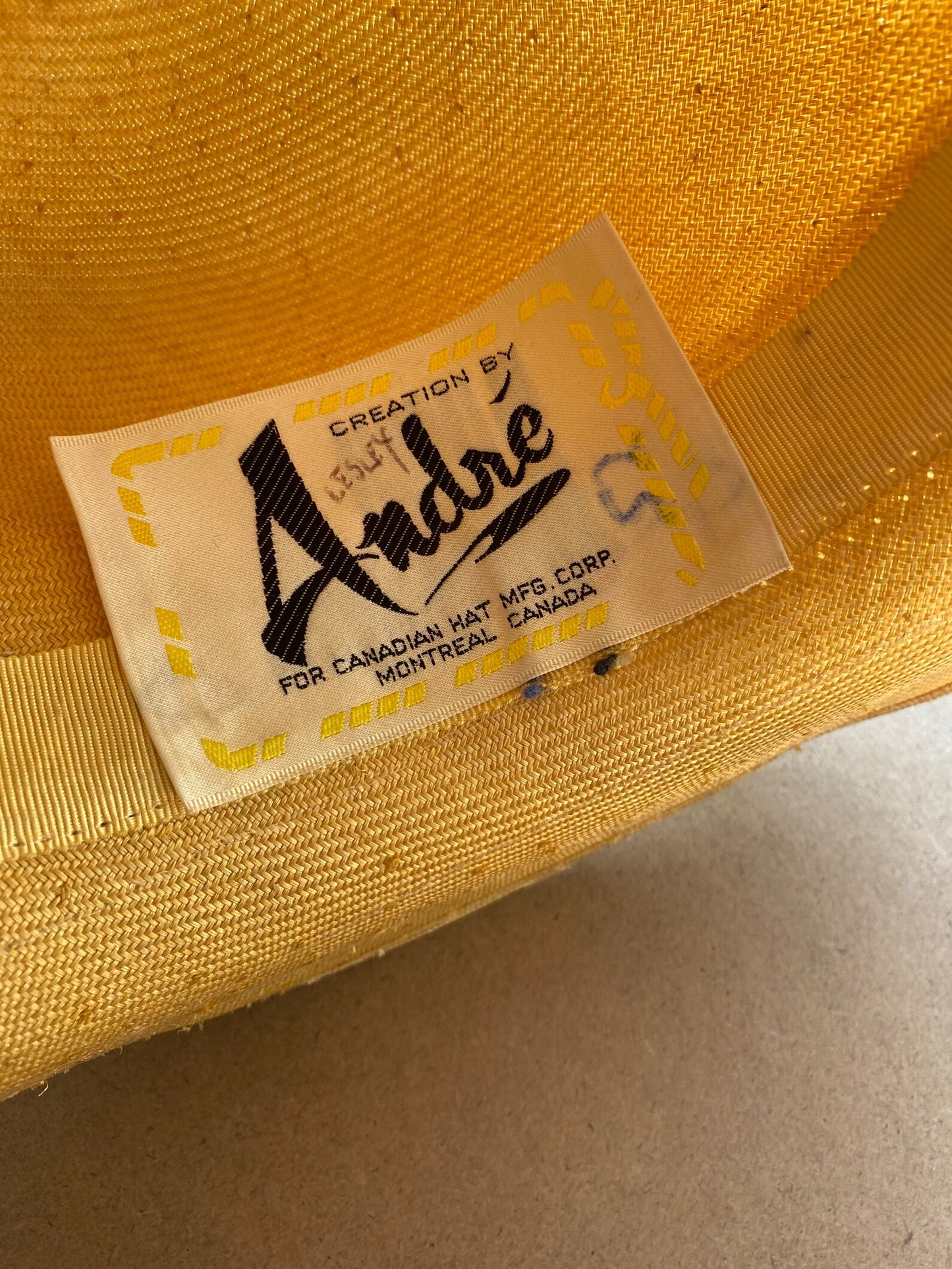 1950s Wide Brim Sun Hat (S-M)