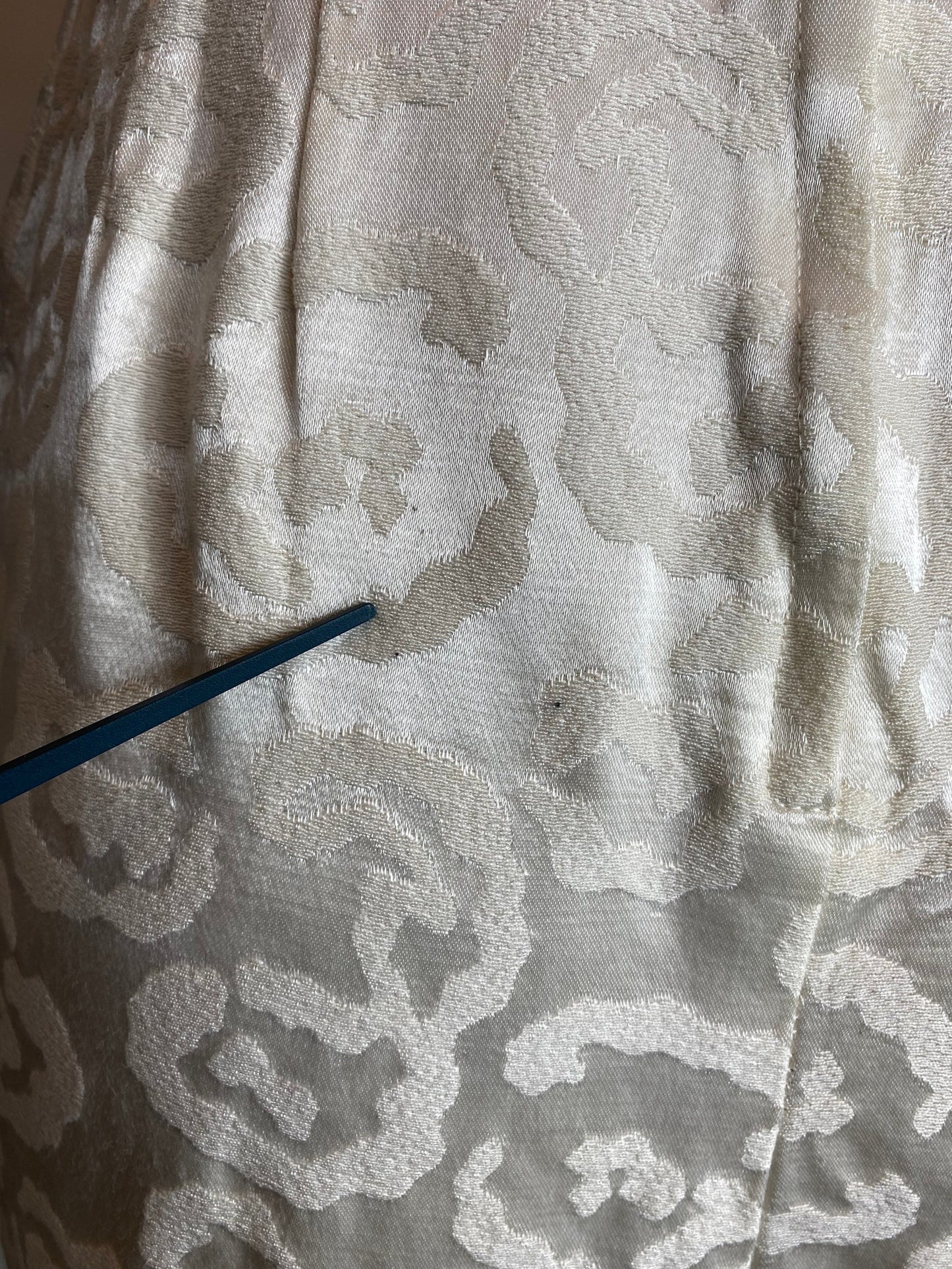 1950s White Sheath Wedding Dress (XS)