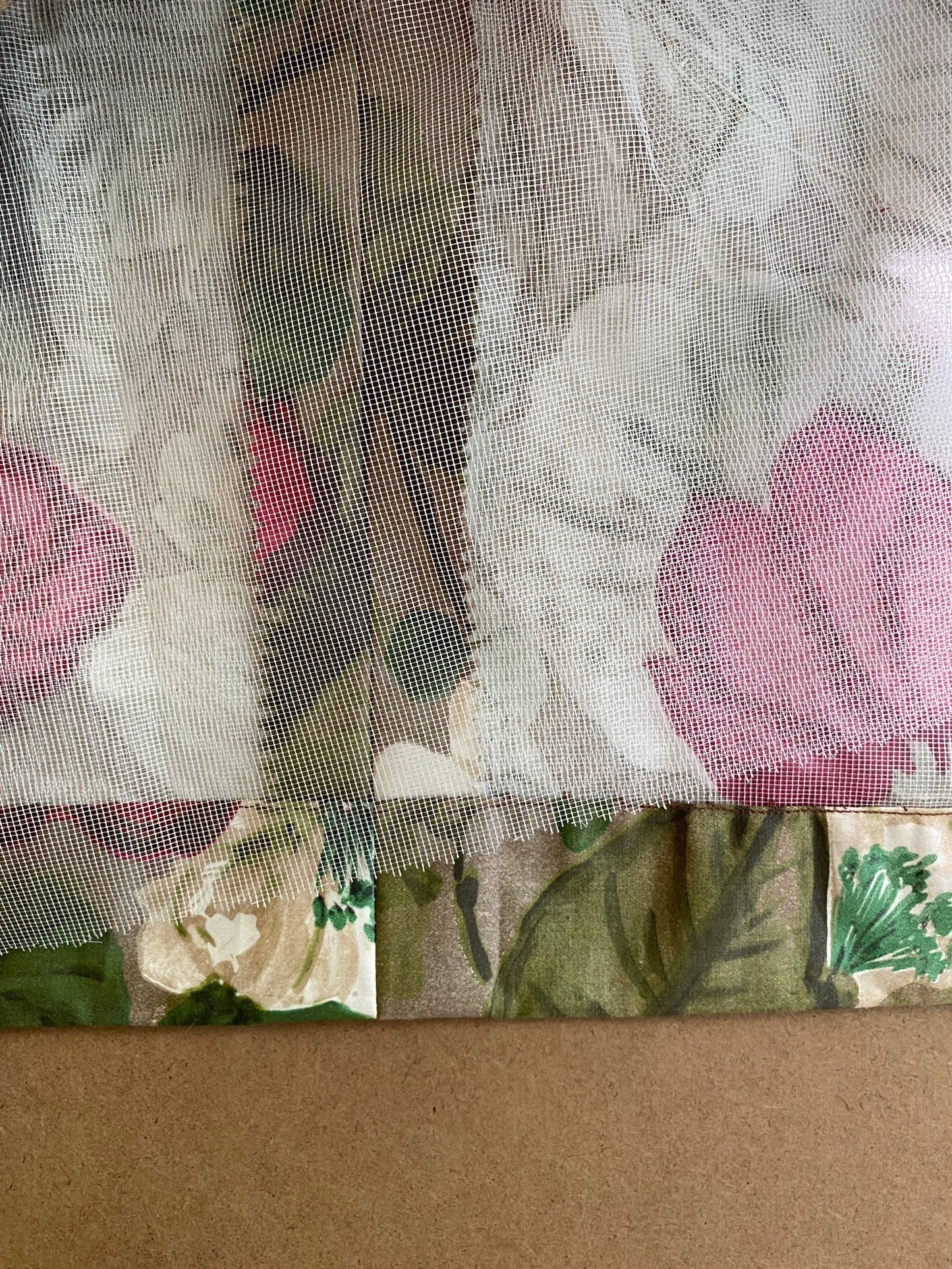 1950s Floral Cocktail Dress (S)