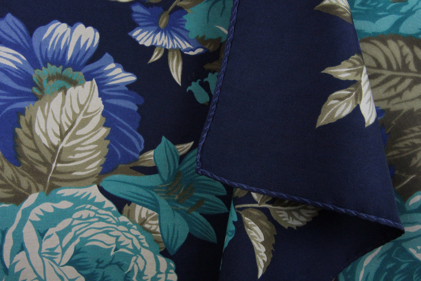 1980s Floral Square Scarf by Land's End