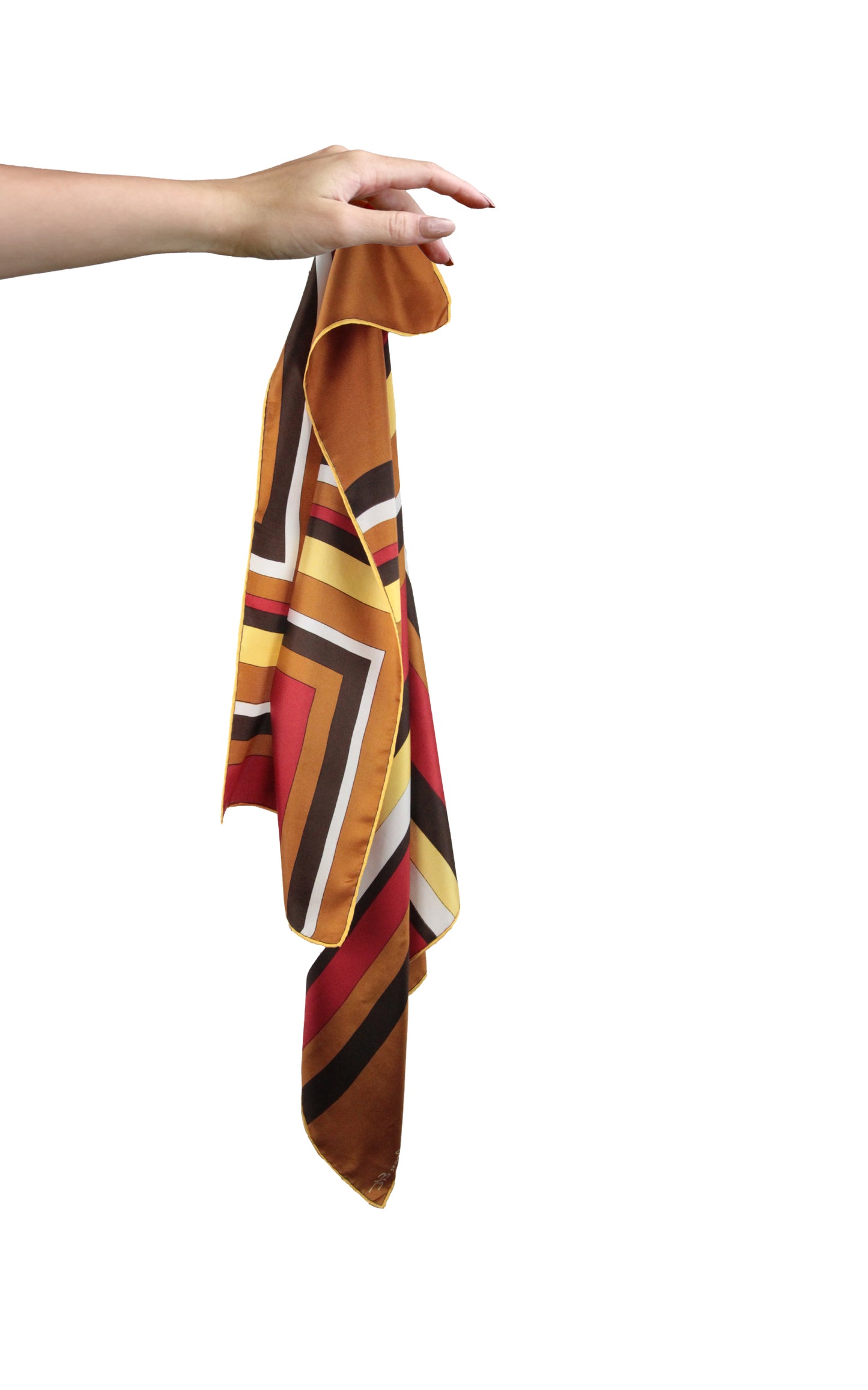 1960s Geometric Print Scarf by Jean Eté