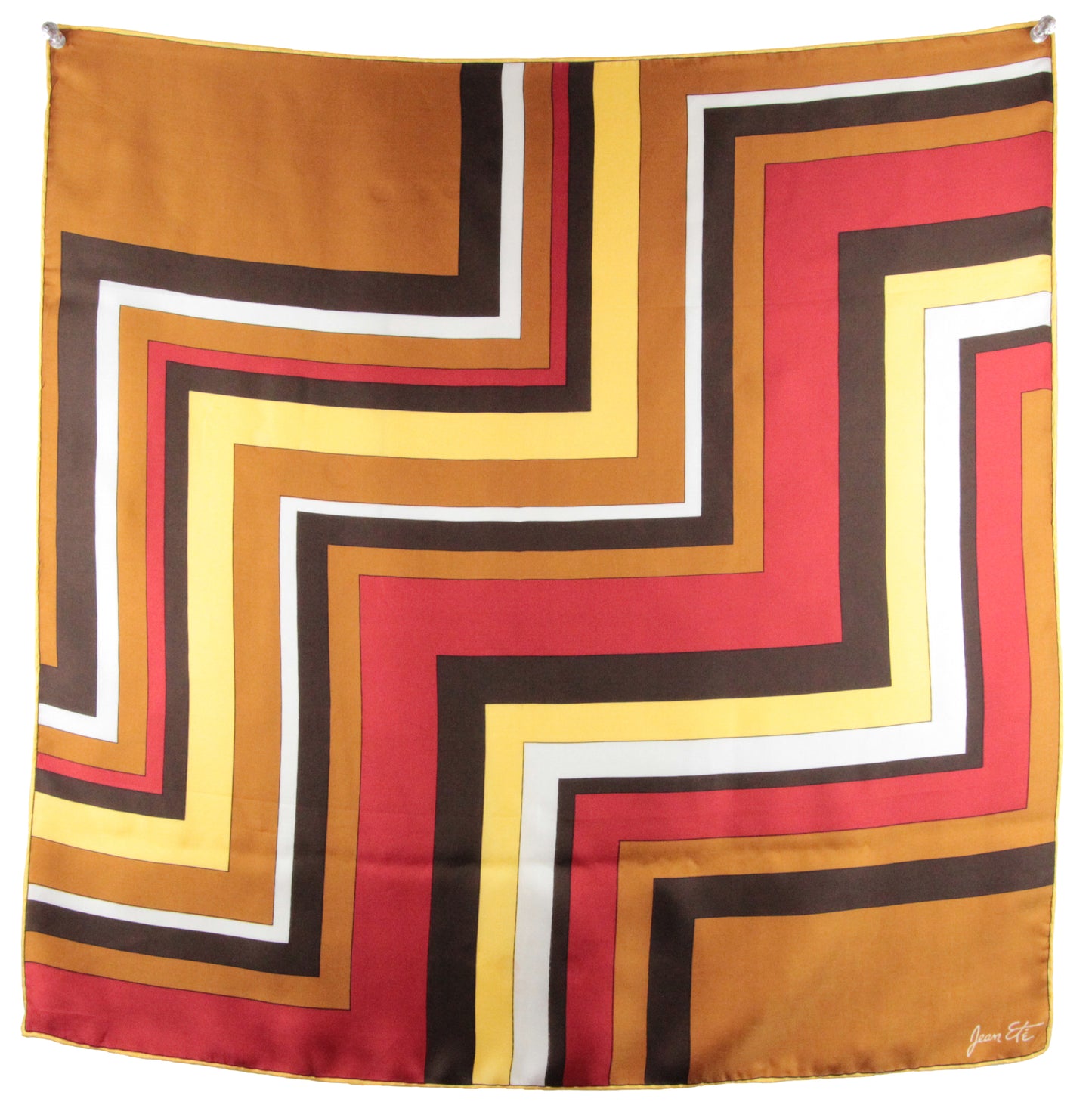 1960s Geometric Print Scarf by Jean Eté
