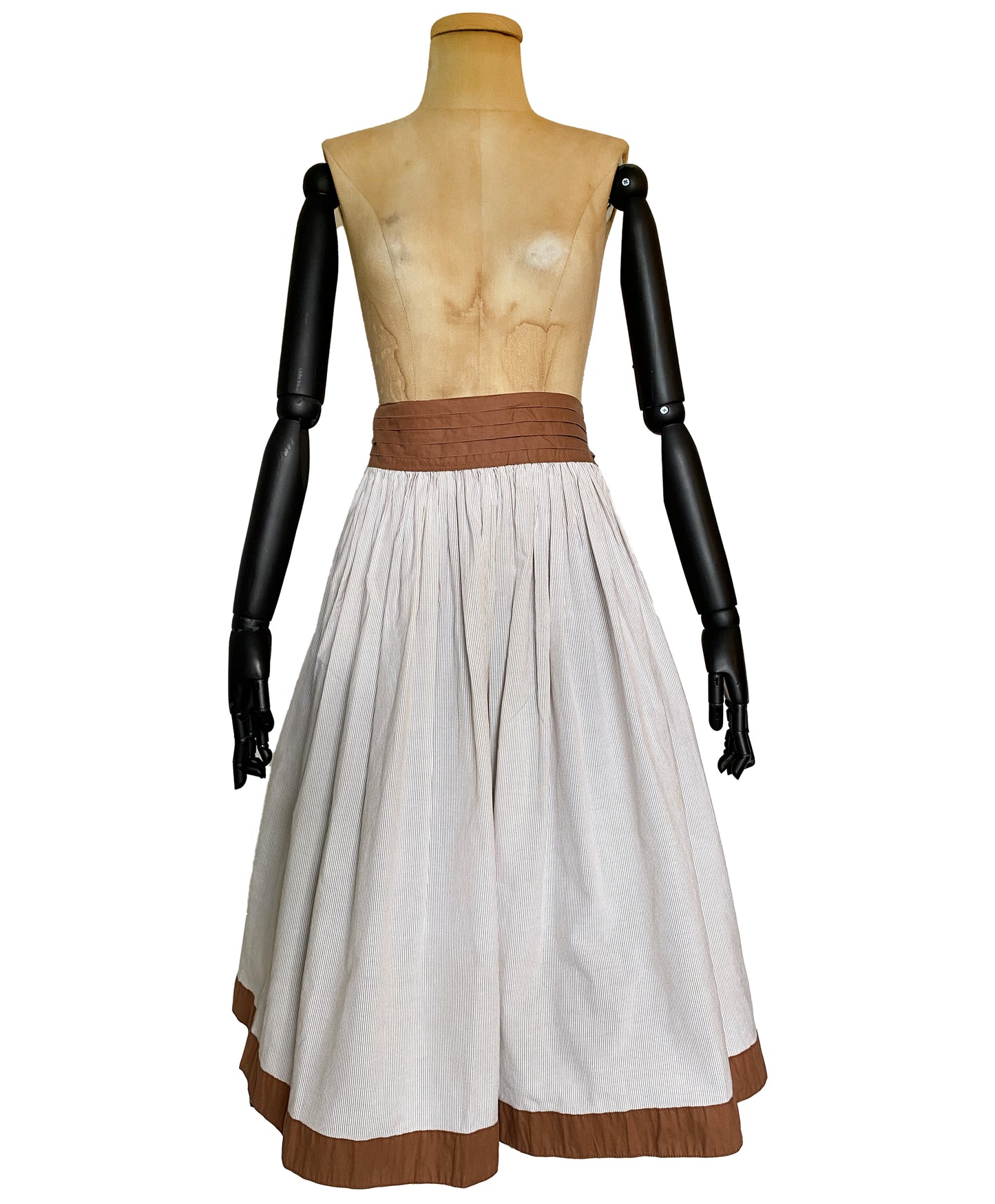 1970s Cotton Wrap Skirt (M)
