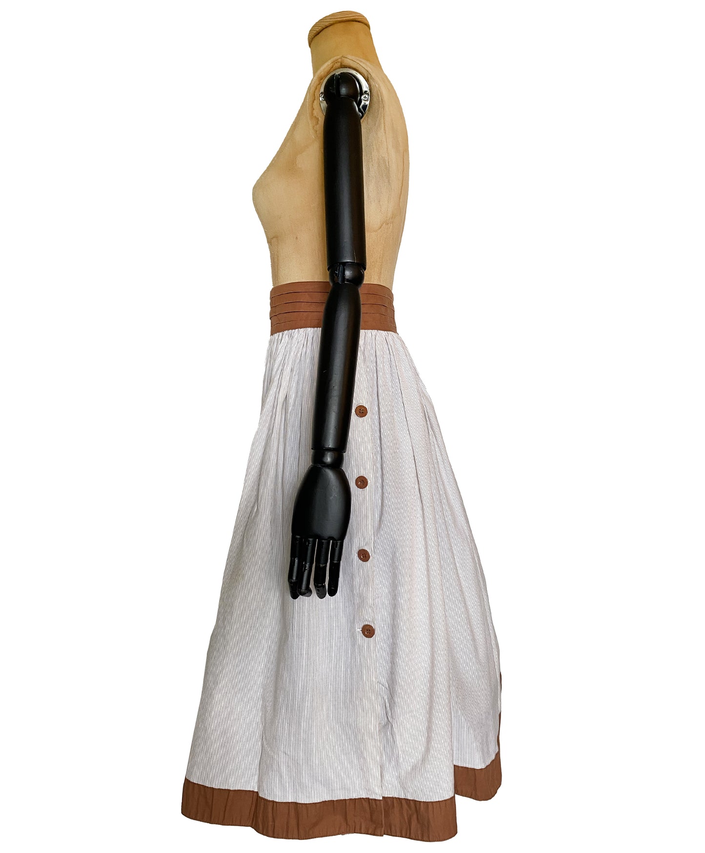 1970s Cotton Wrap Skirt (M)