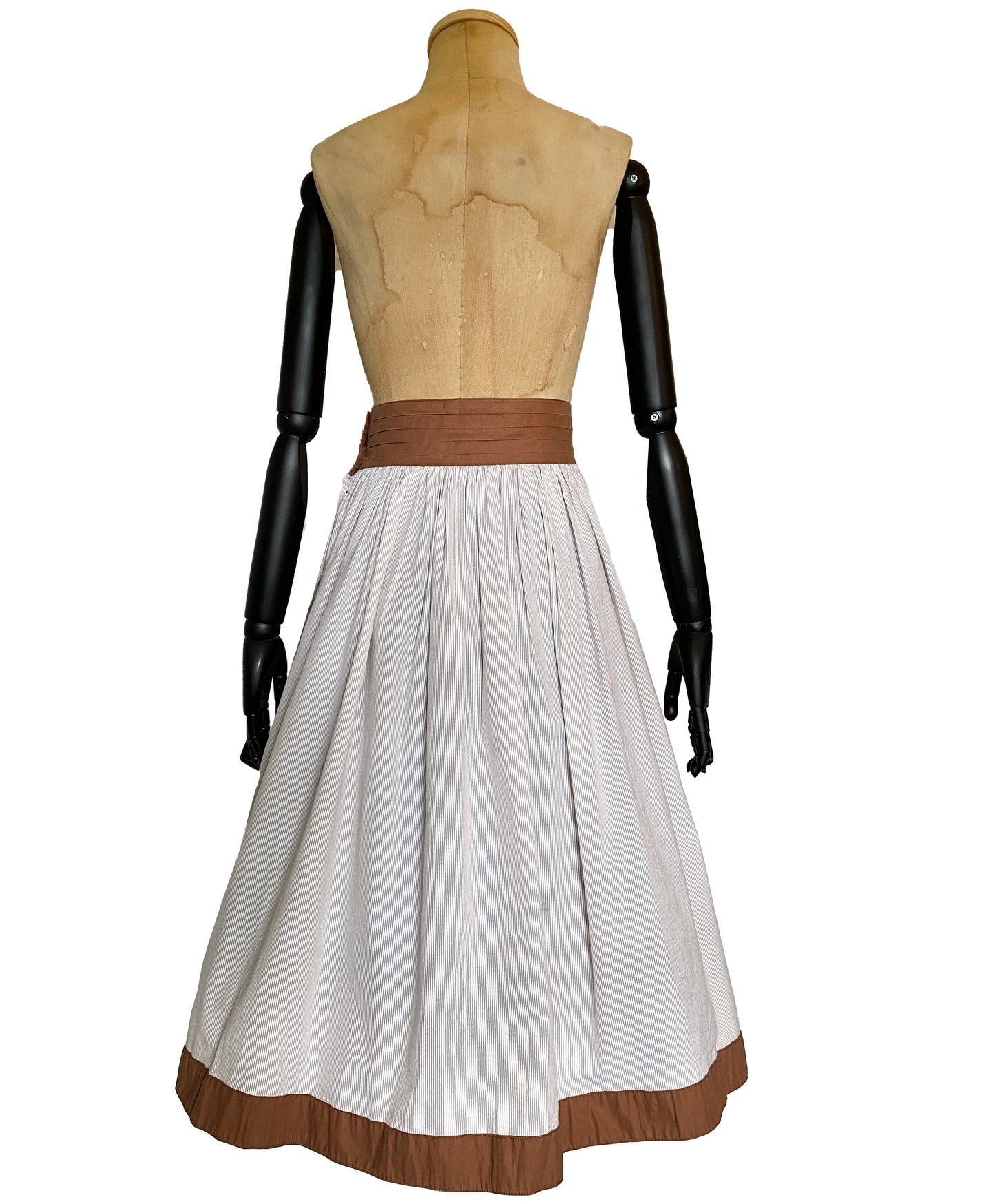 1970s Cotton Wrap Skirt (M)