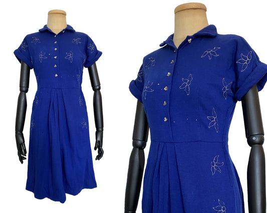 1940s Blue Dress (S)